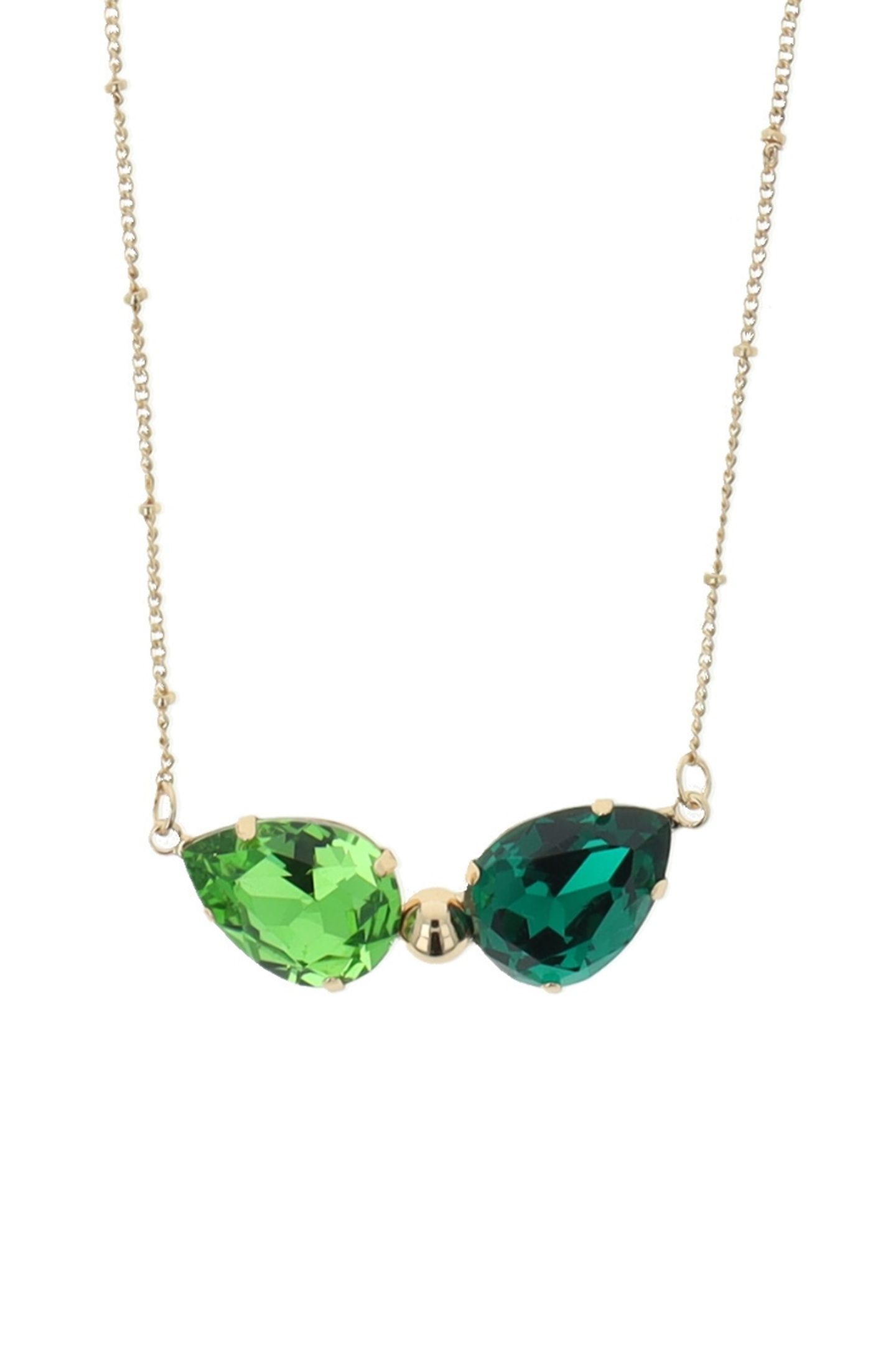 CLASSIC DROP NECKLACE GREEN GREEN 2