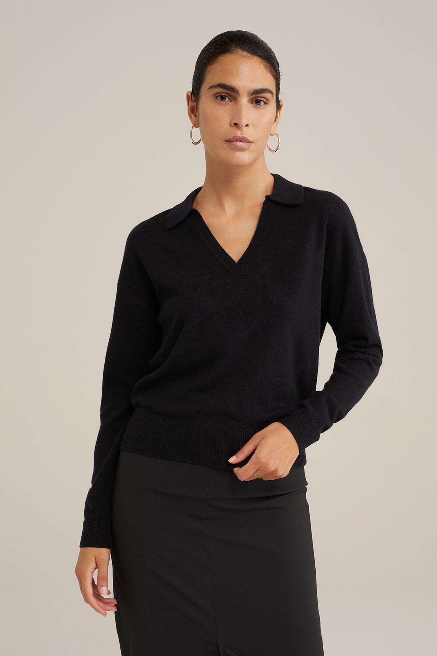 KNITTED PULLOVER BLACK 1