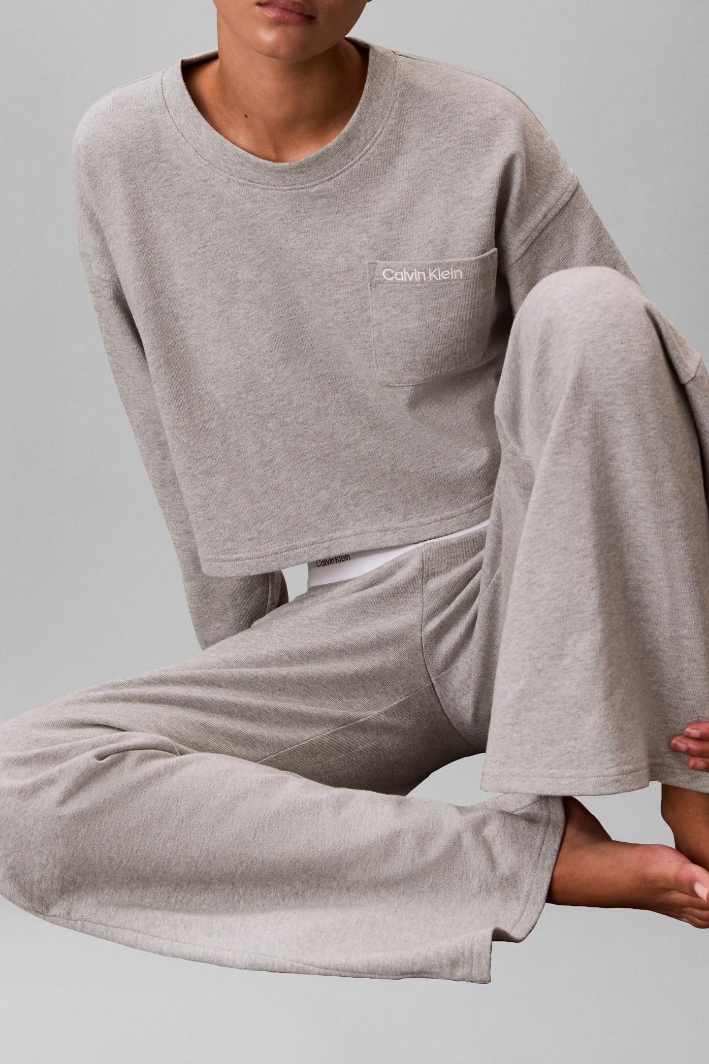 LOGO JERSEY PANT GREY HEATHER 6