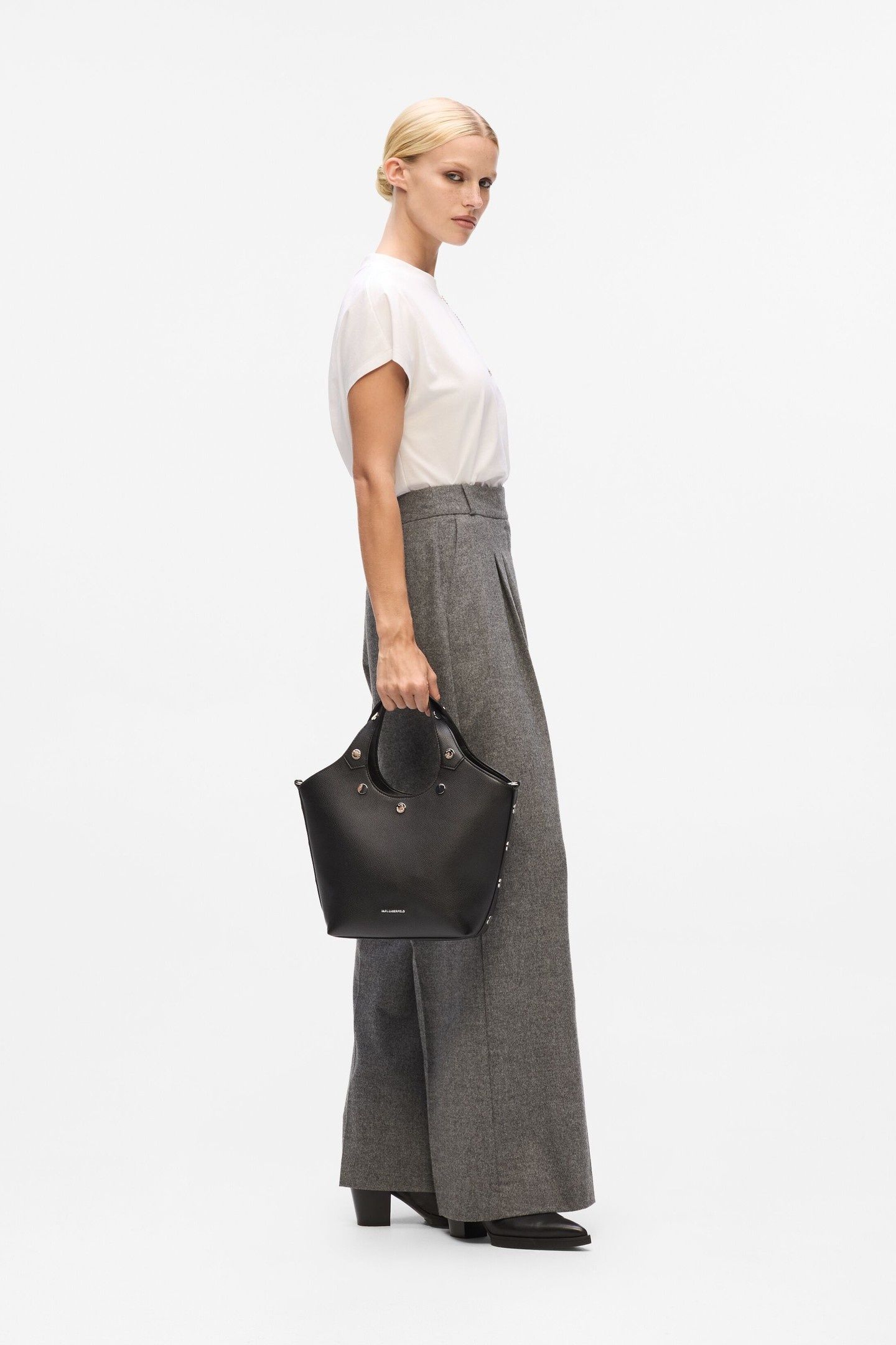 K/ROCKY MARAIS SMALL TOTE BLACK-NICKEL 1