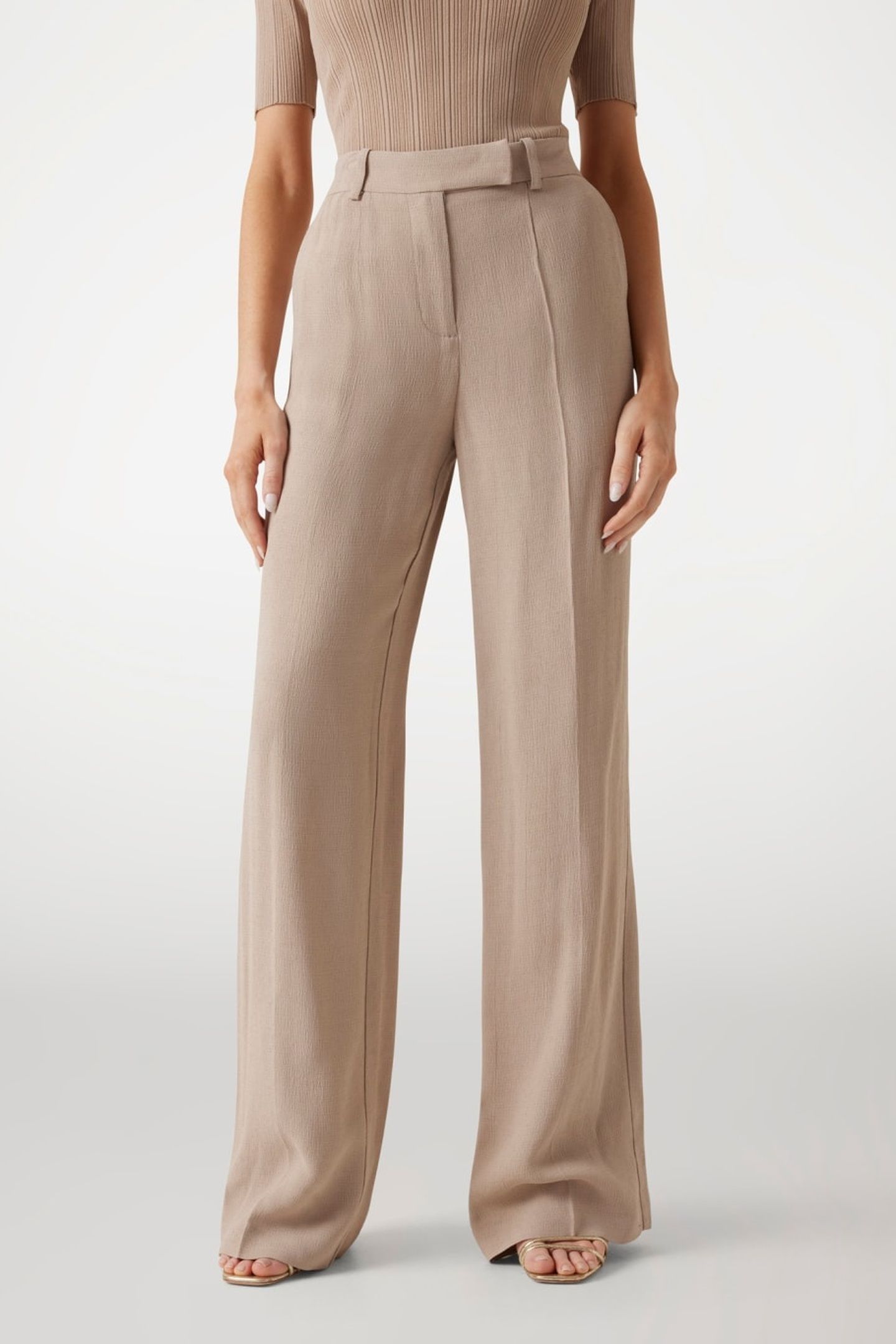 ARIANA STRAIGHT PANT VELVET TAUPE 2