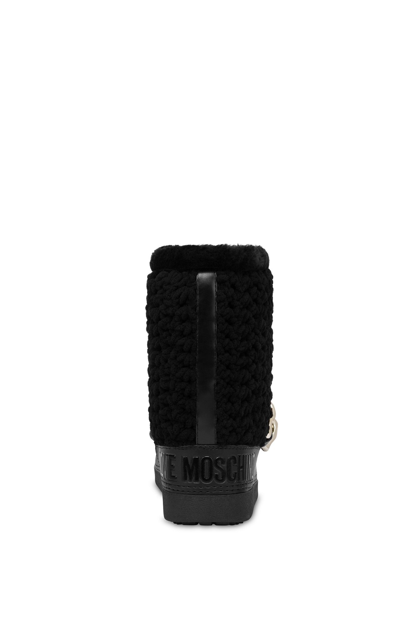 HEART CHAIN SNOW BOOTS BLACK 4