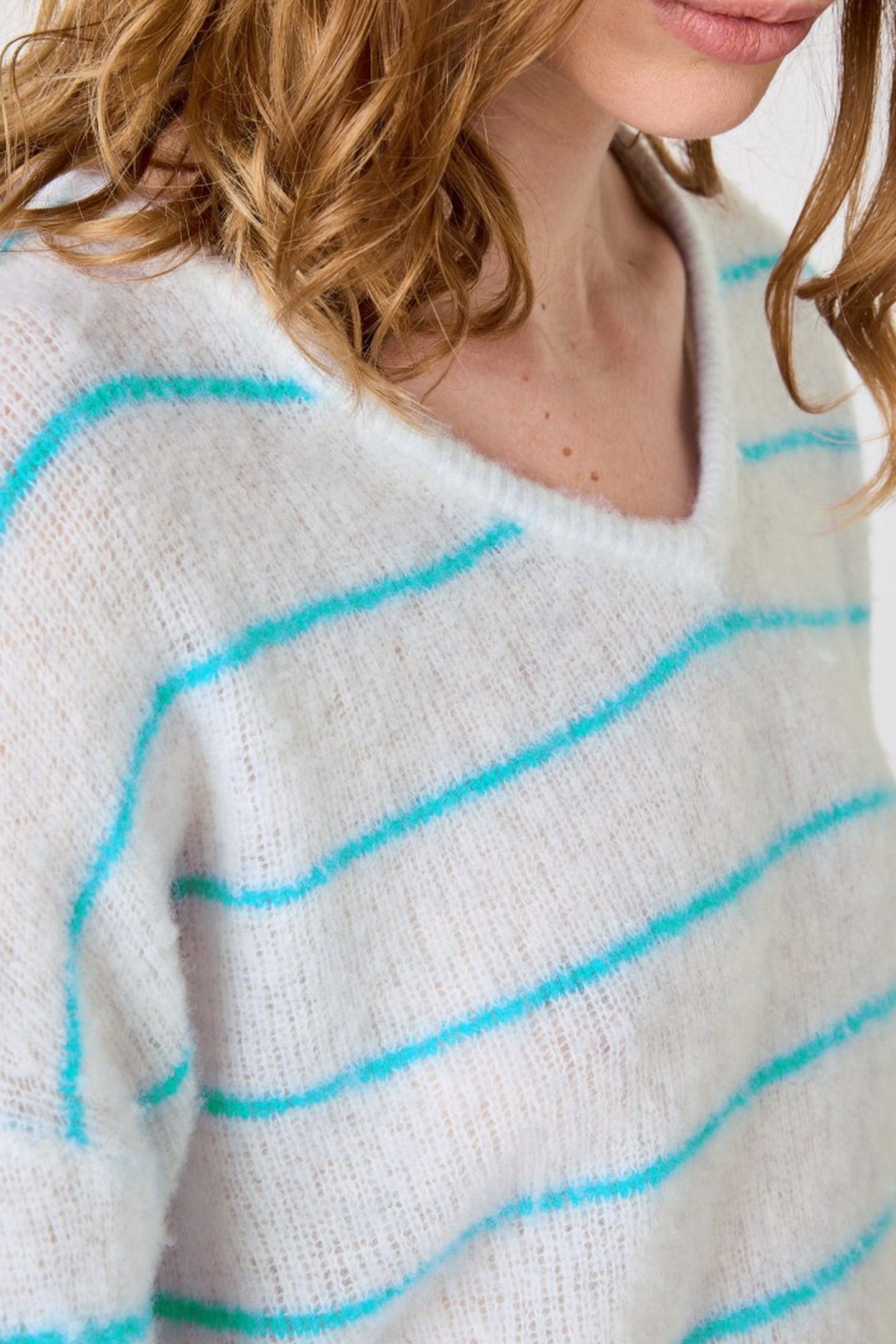 ZAKDAY JUMPER GRIS CHINE RAYE LAGUNE 5