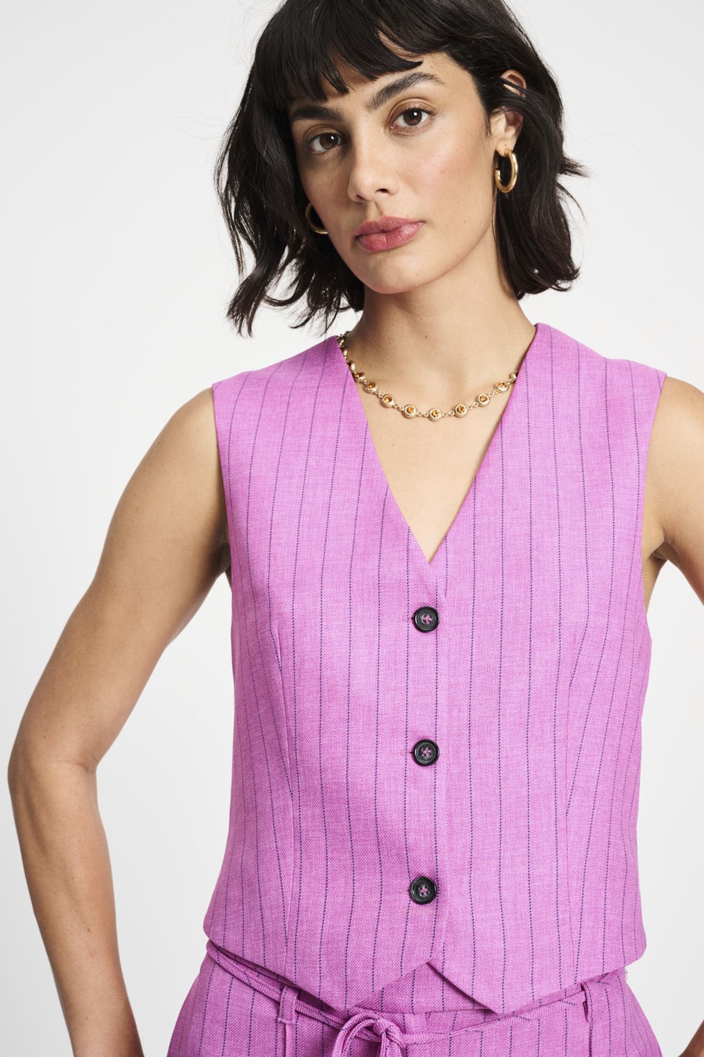 GILET - ROSE DOUX STRIPED 2