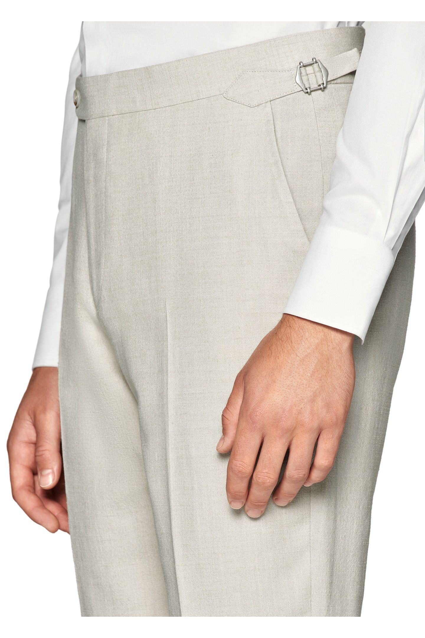 HAVANA-LIGHT BROWN-WOOL SILK LINEN NESTED SUITS LIGHT BROWN 7