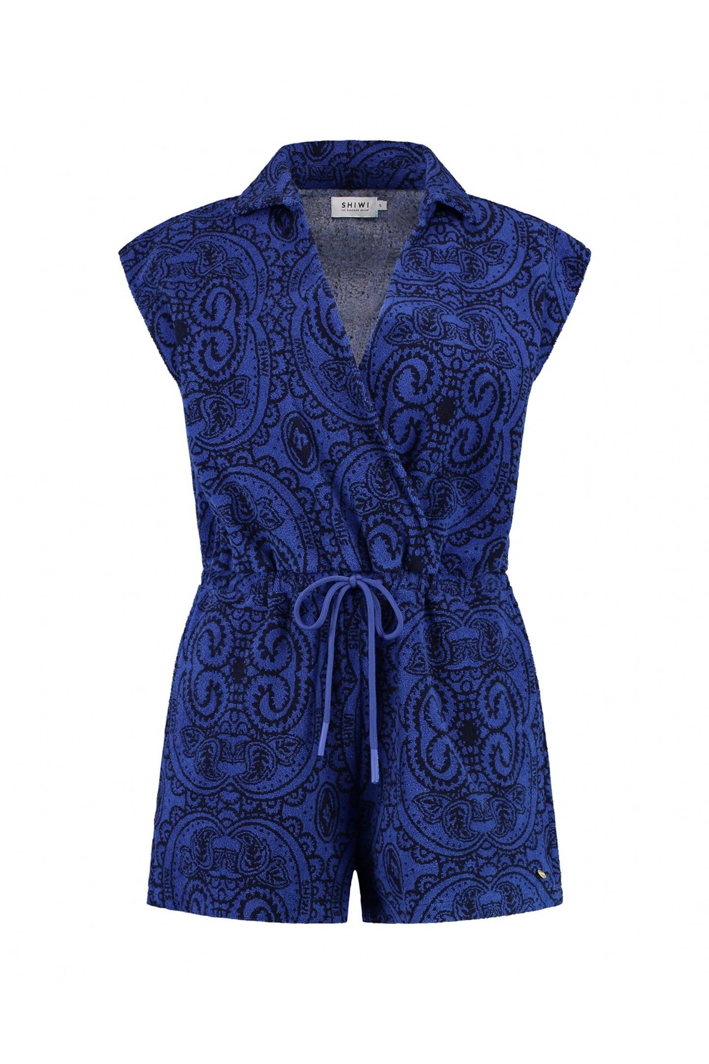 FLORE PAISLEY TOWELING JUMPSUIT SHIWI OCEAN BLUE PAISLEY 6