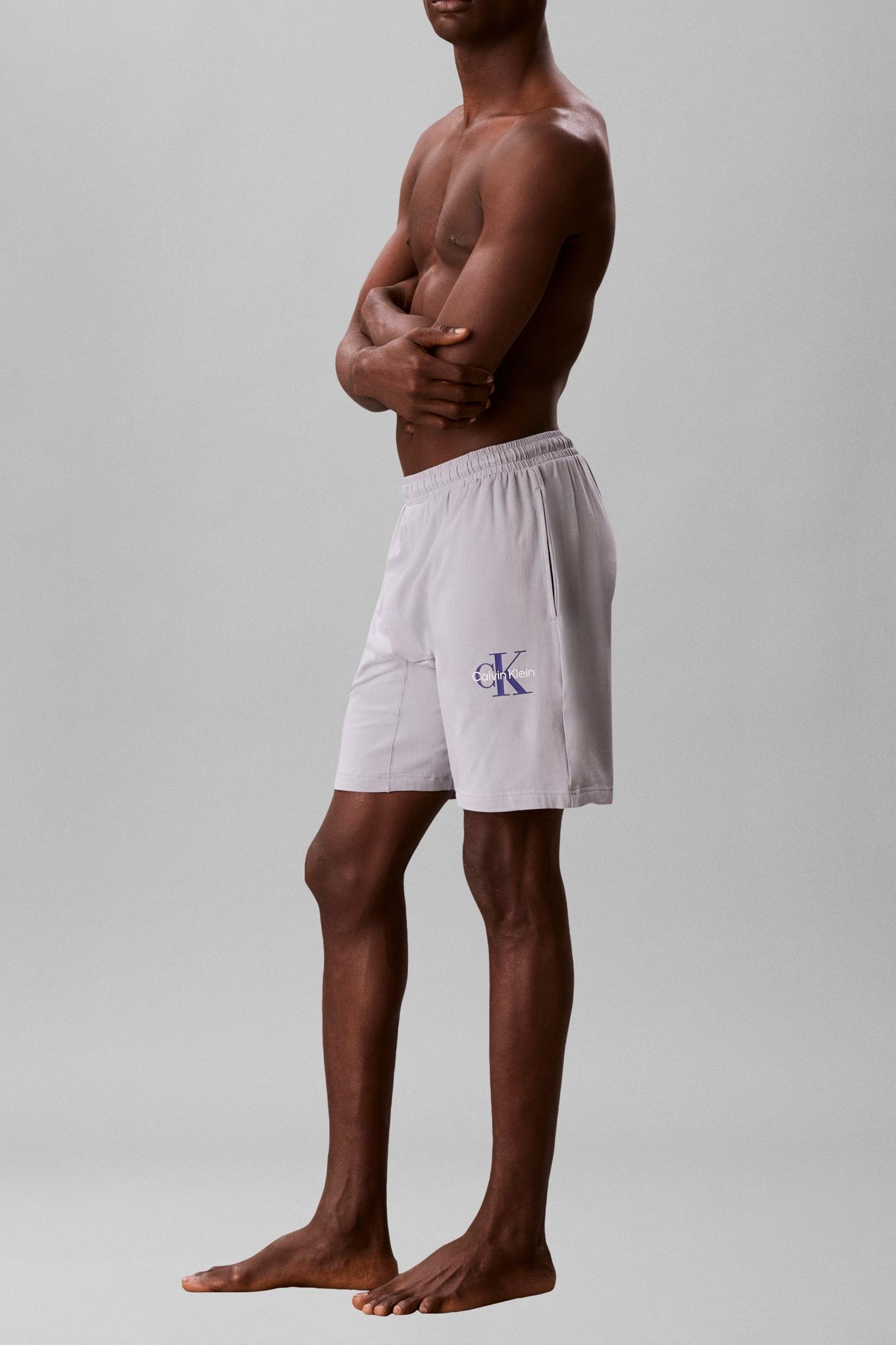 MONOGRAM SLEEP SHORT MISTY GREY 4