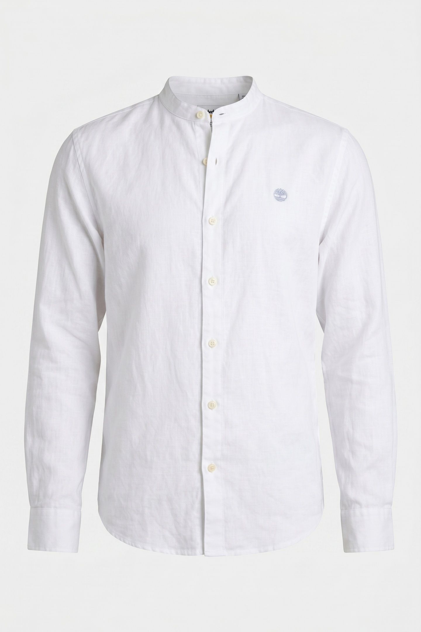 COTTON/LINEN KOREAN LS SHIRT WHITE 3
