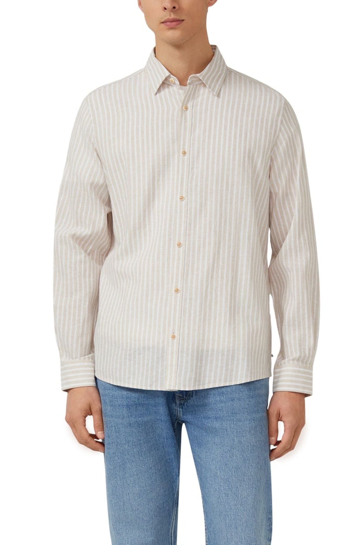 S.OLIVER SHIRTS BEIGE 1