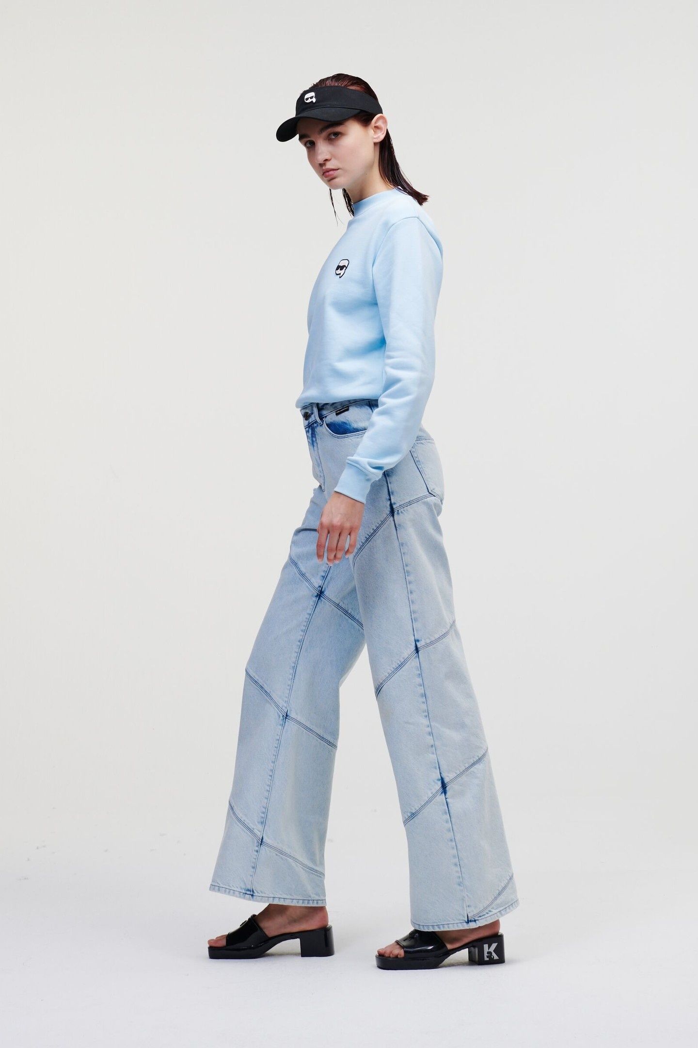 WIDE LEG DENIM PANTS LIGHT BLUE DENIM 5