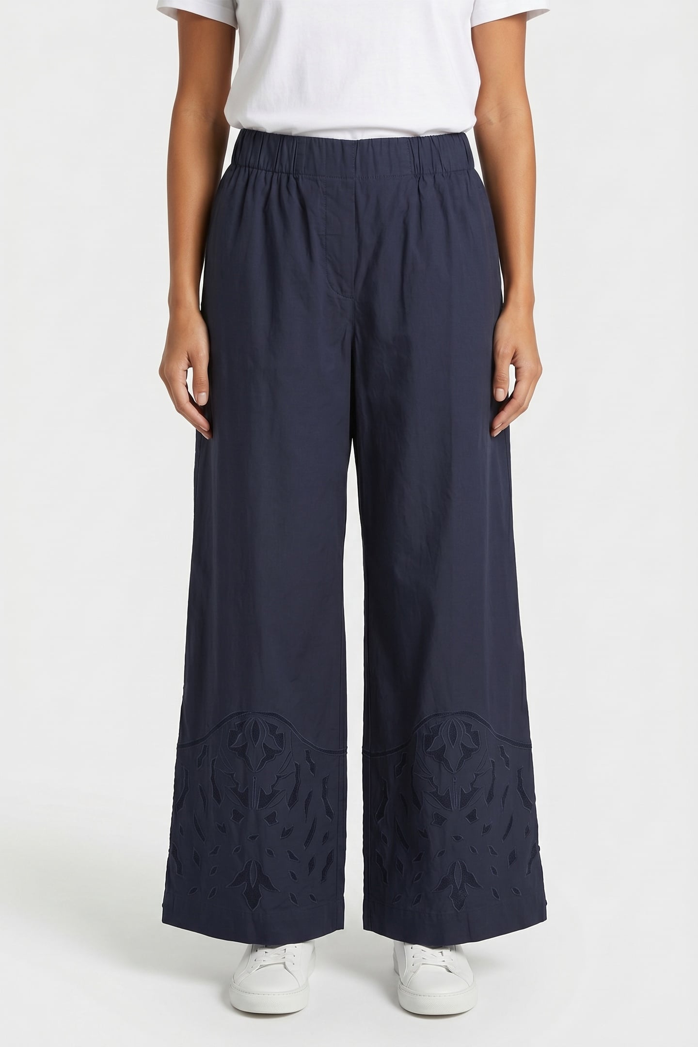 PANTS MOONFLOWER EMBR NAVY 2