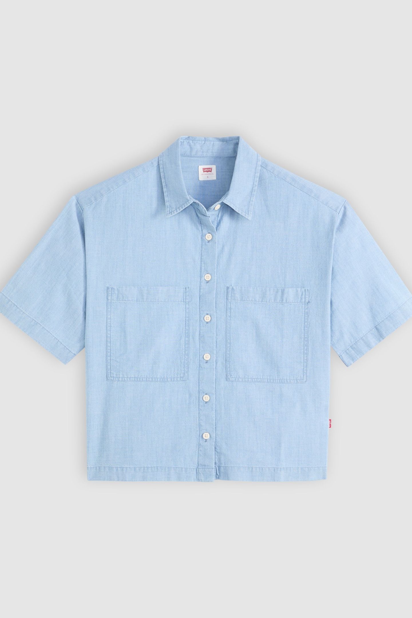HARLIE SHORT SLEEVE CROPPED SHIRT 3