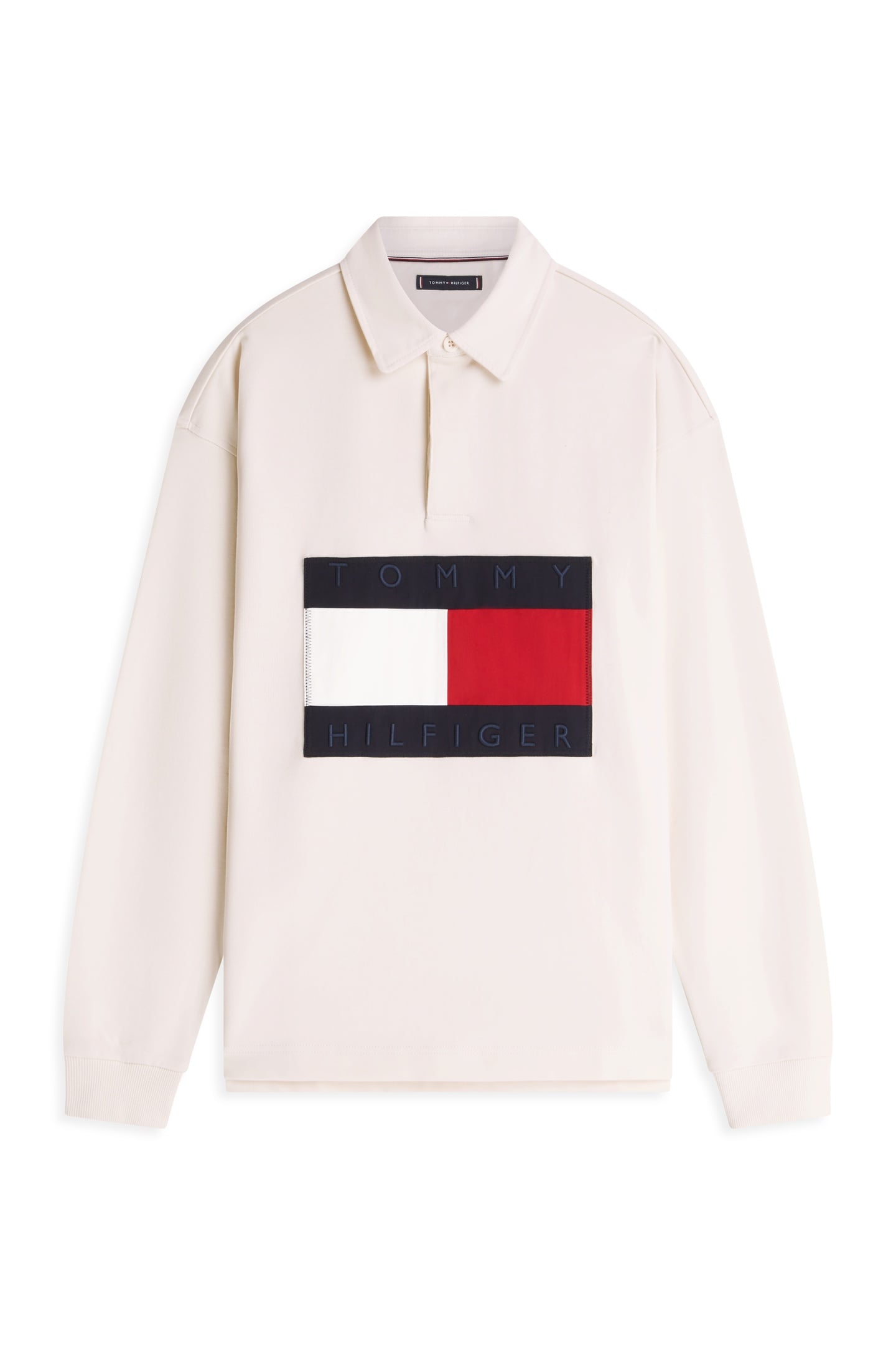 FLAG RUGBY SWEATSHIRT IVORY PETAL 4
