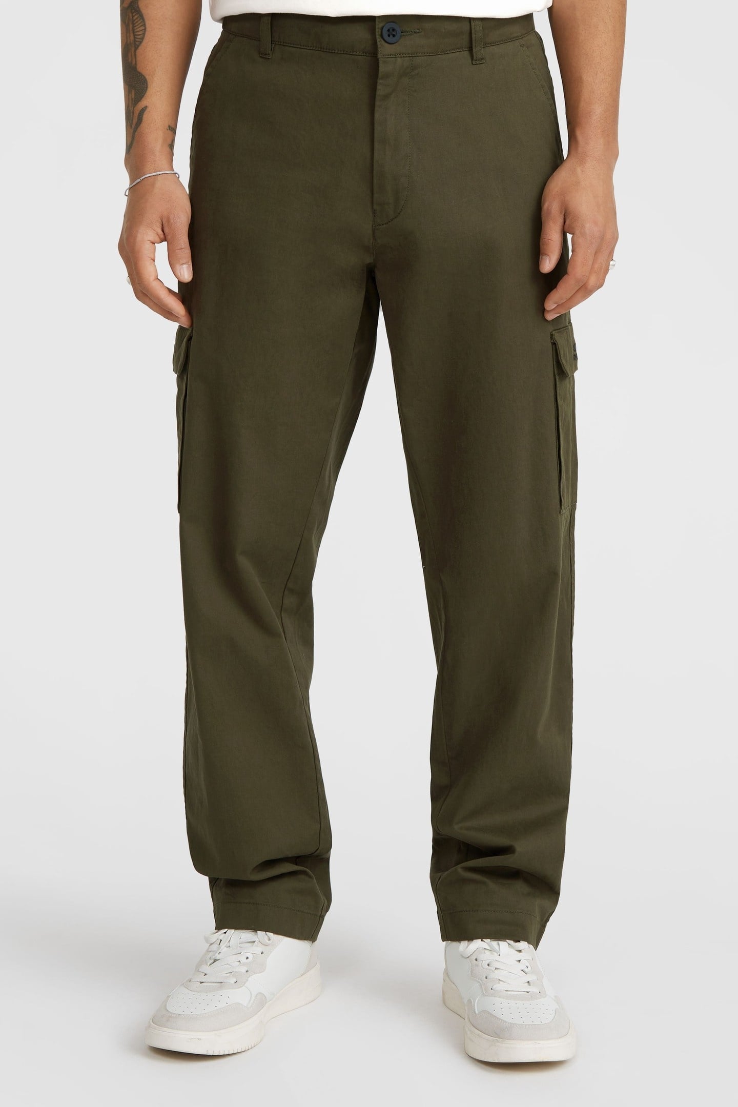 ESSENTIALS CARGO PANTS FOREST NIGHT 1