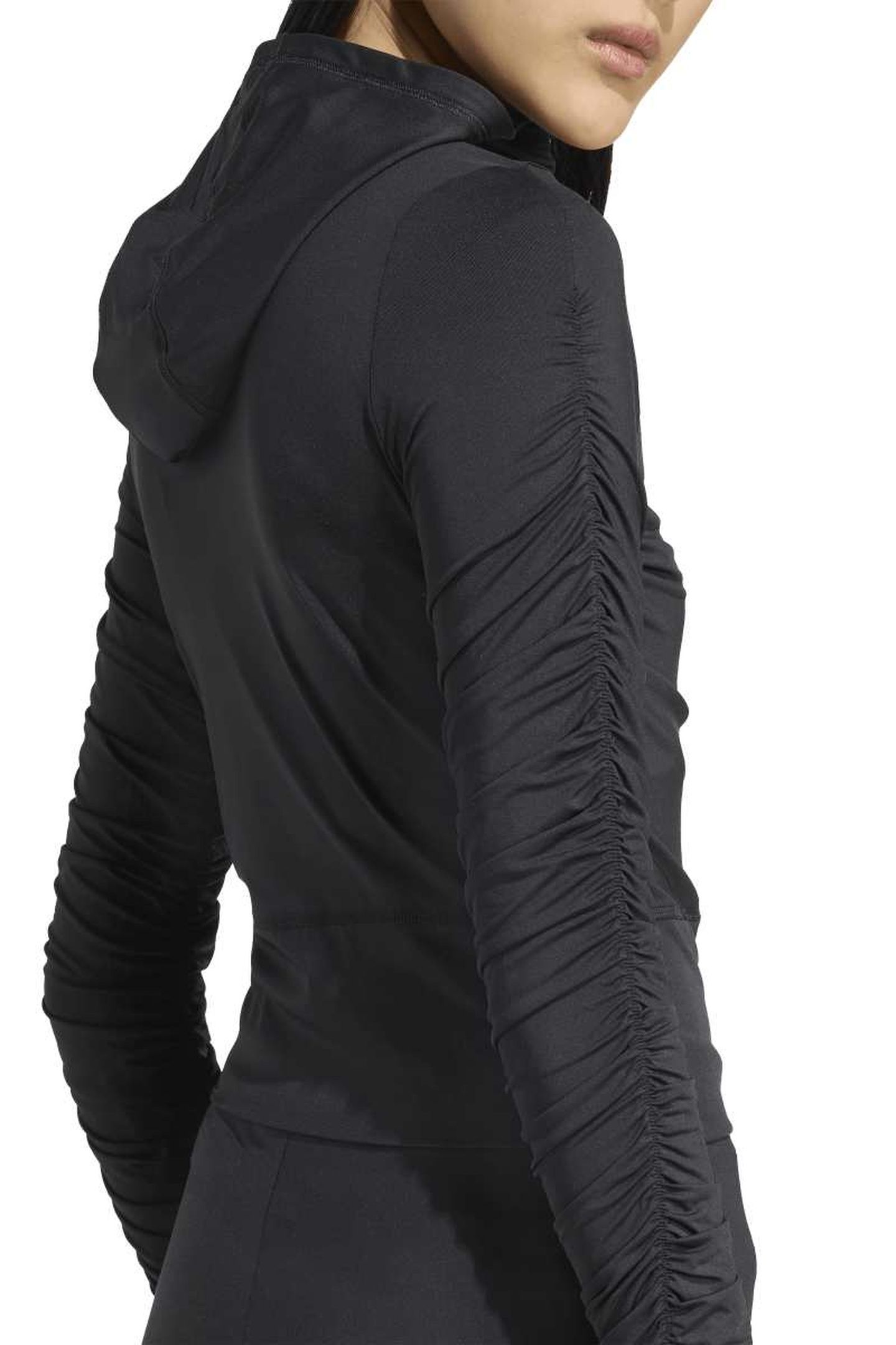 ORIGINALS RUCHED TRACK TOP BLACK 6