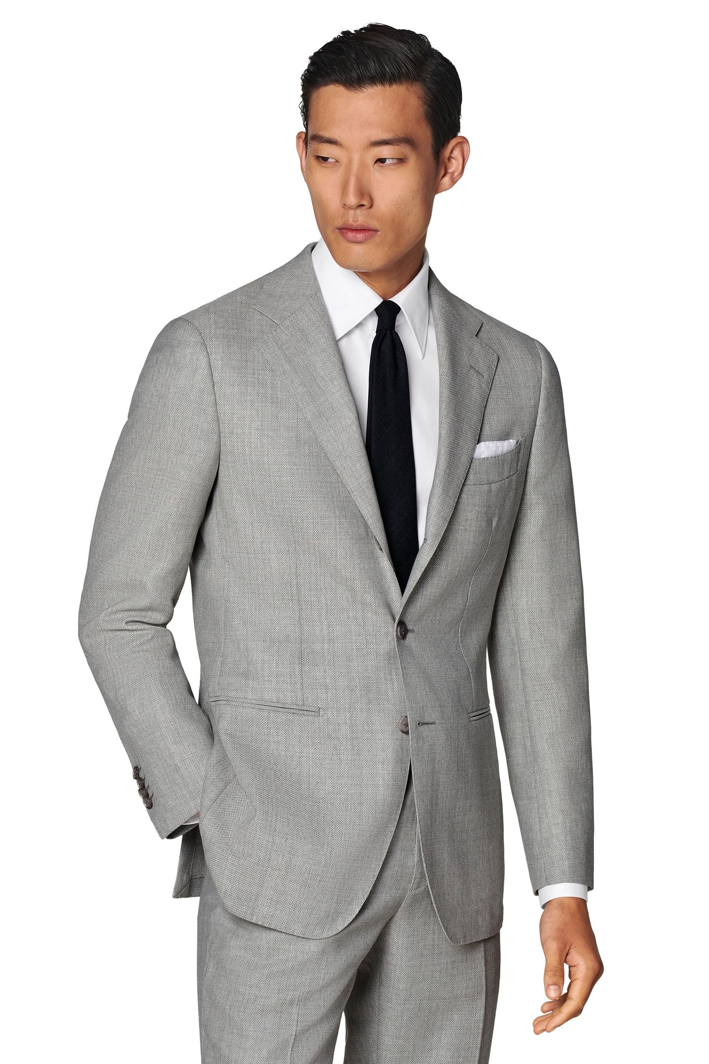SUIT HAVANA L. GREY PURE WOOL NESTED SUITS LIGHT GREY 6
