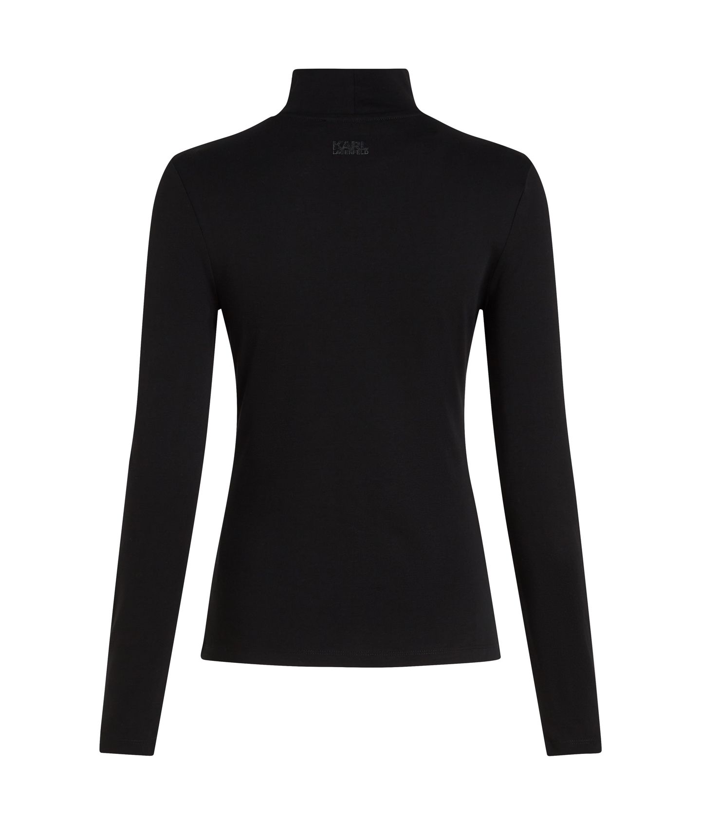 IKON GLITTER MOCK NECK LS TOP BLACK 2