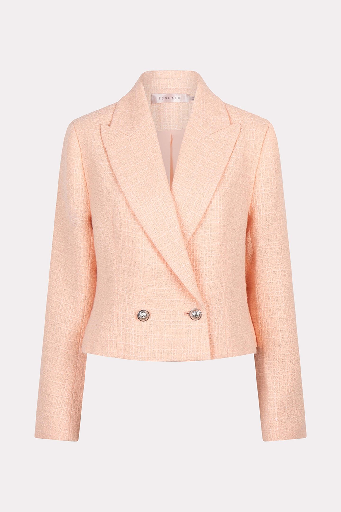 BLAZER DOUBLE BREASTED TWEED LIGHT APRICOT 6