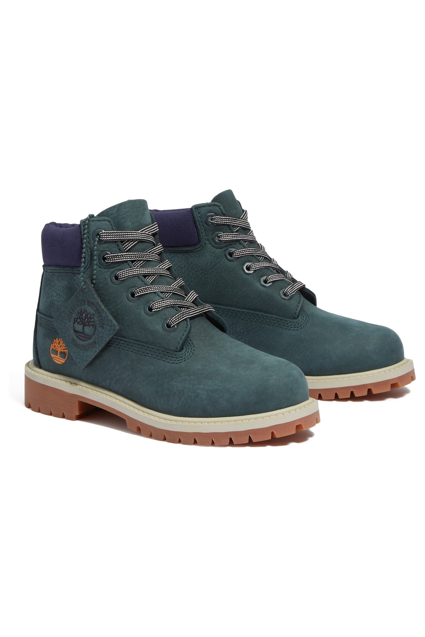 6 INCH LACE UP WATERPROOF BOOT DK GRN NUBUCK 1