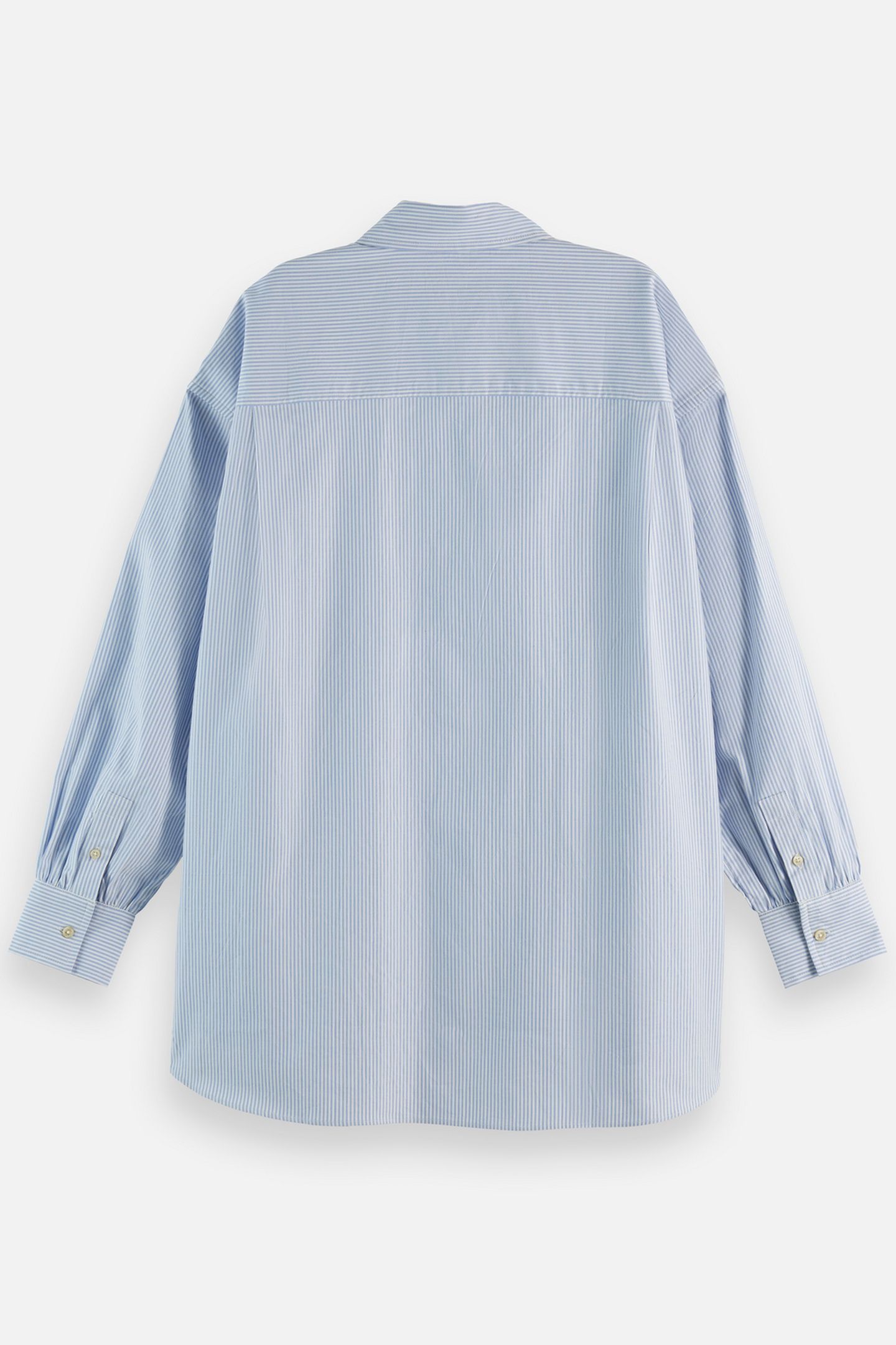 GIRLFRIEND OXFORD STRIPES SHIRT WHITE AND BLUE STRIPE 5