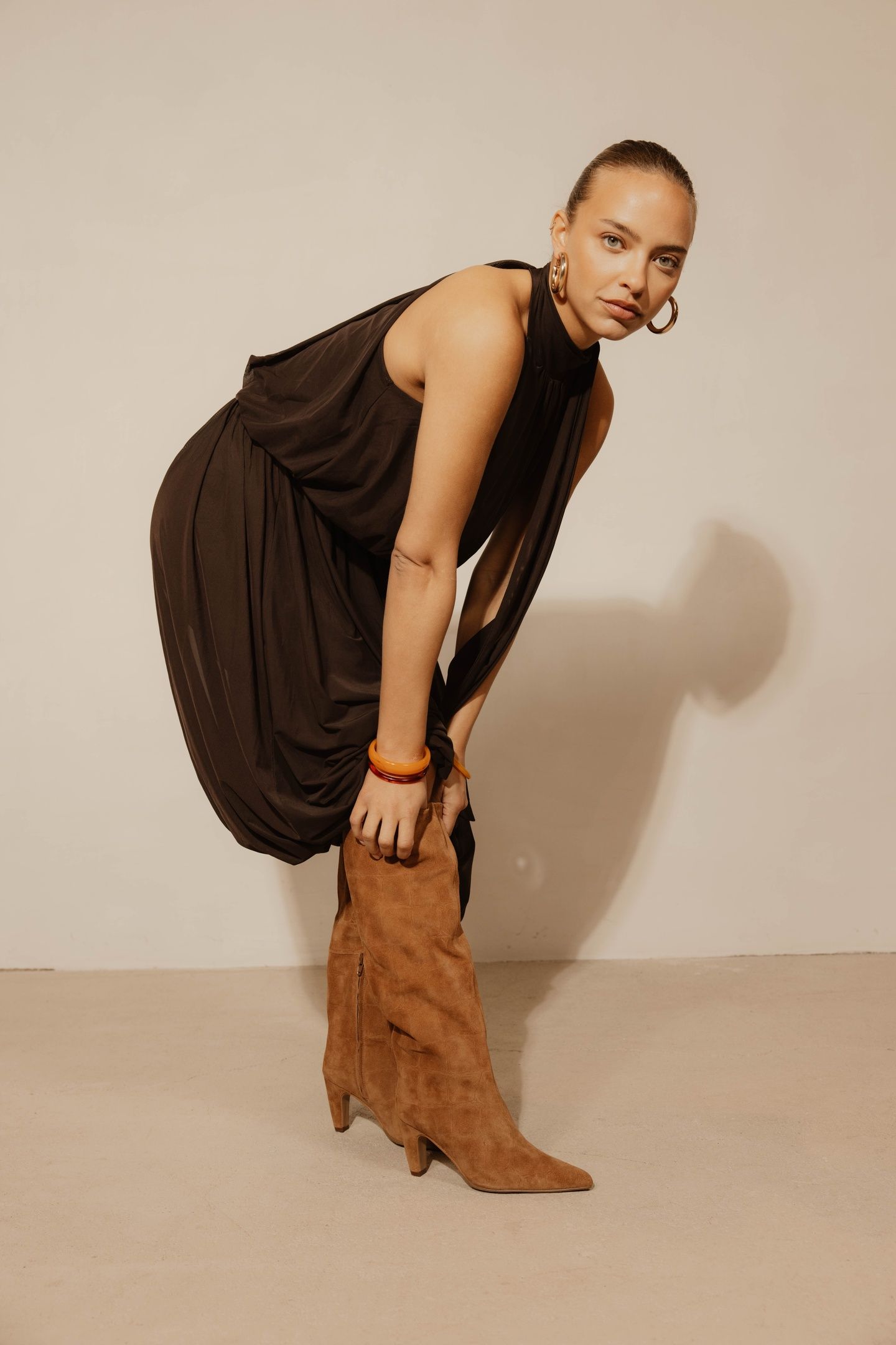 LOW-JADEY HIGH BOOT CARAMEL 5