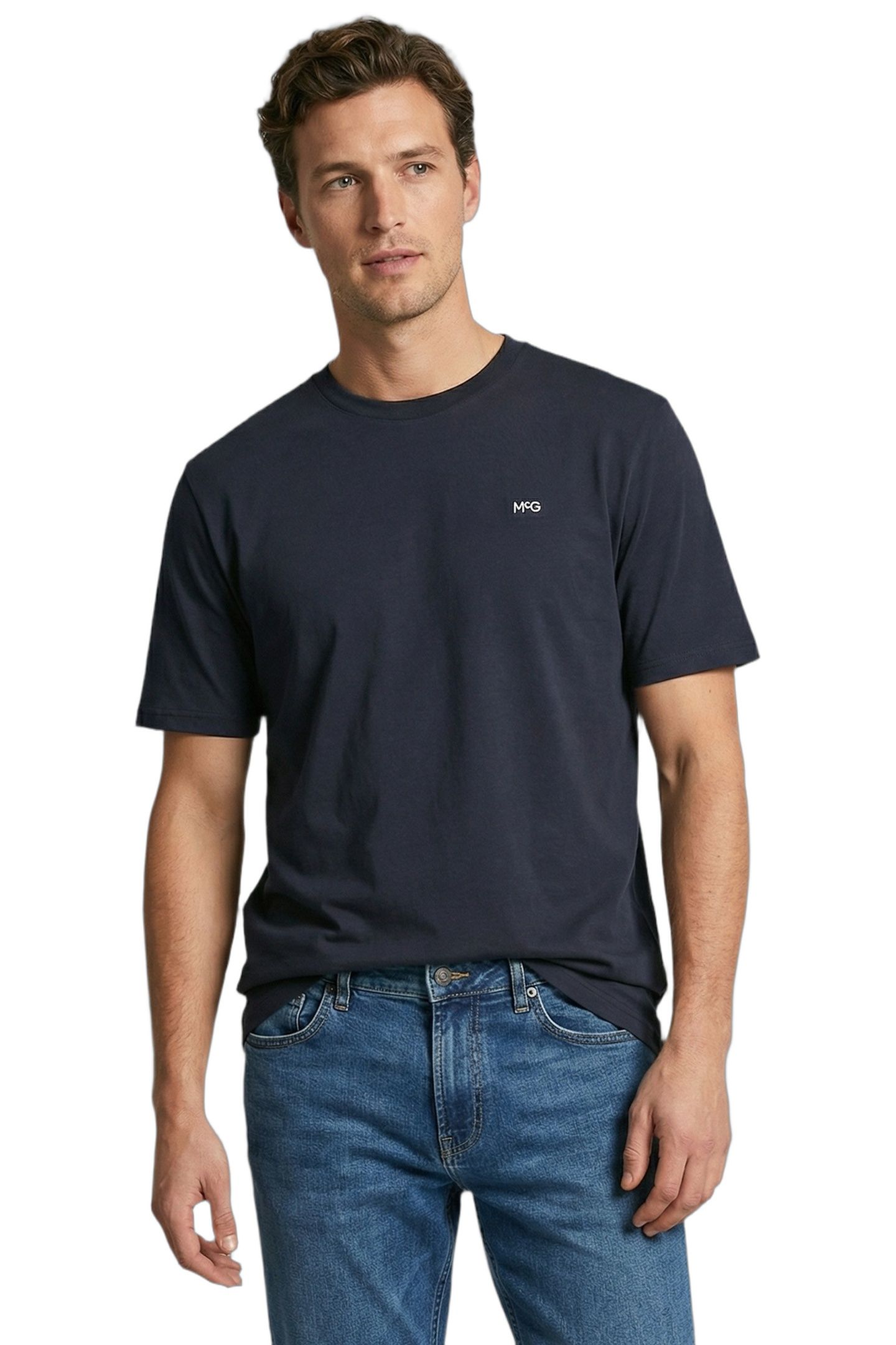 ESSENTIAL MCG EMBR T-SHIRT NAVY 1