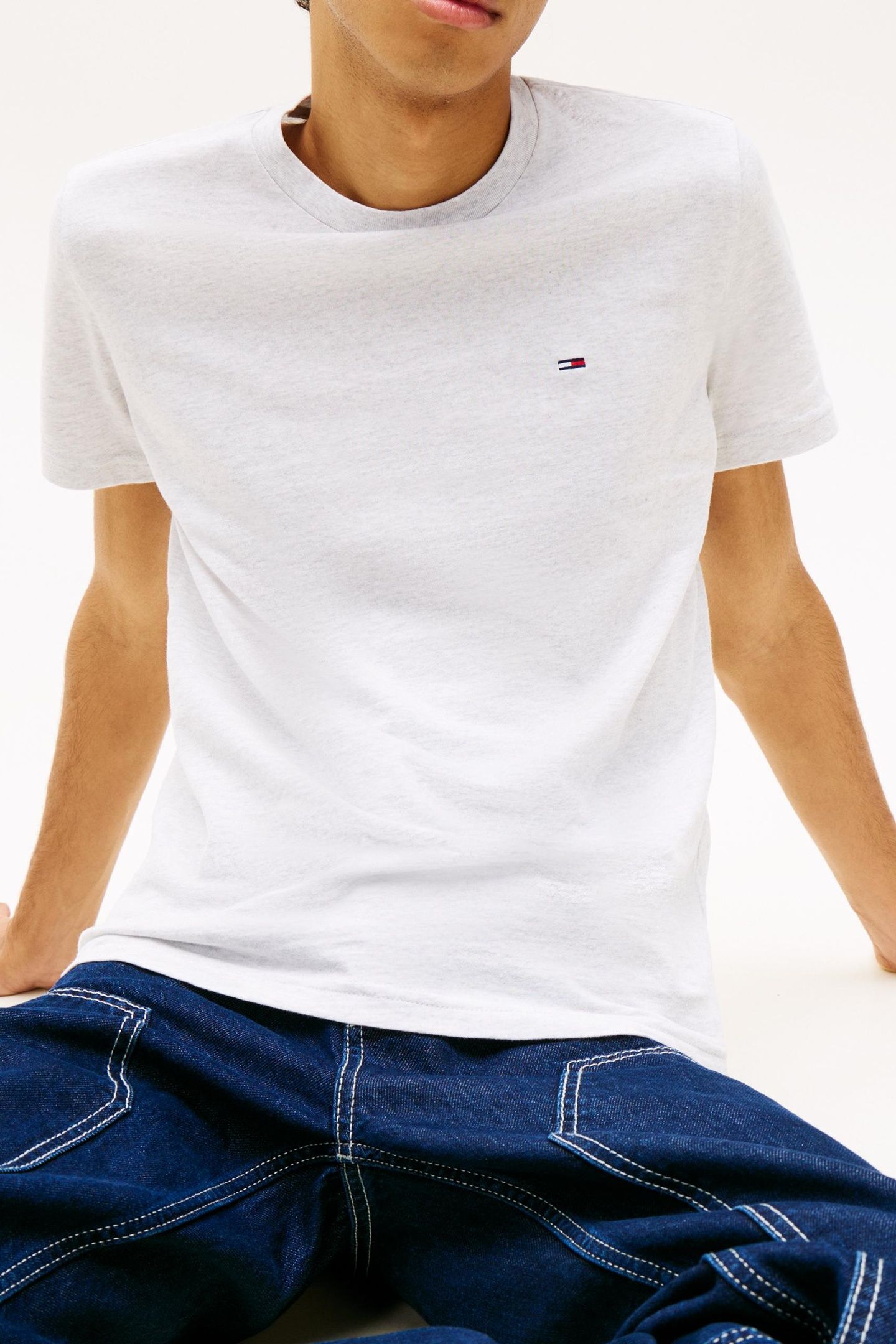 TJM XSLIM 2-PACK JERSEY T-SHIRT GREY HEATHER/SHADOW PINE 6