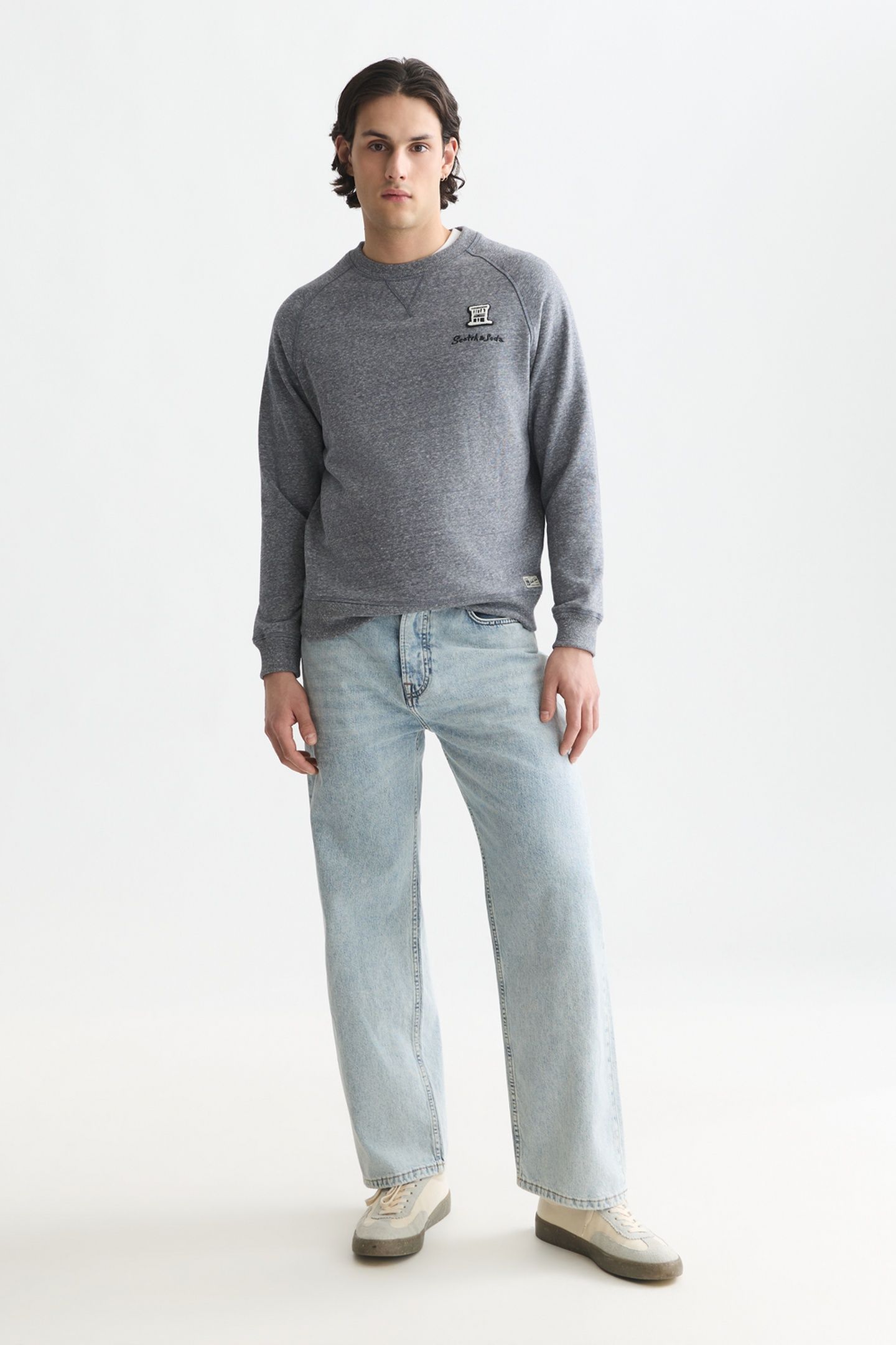 MELANGE REGULAR-FIT SWEATSHIRT SKY CAPTAIN MELANGE 2