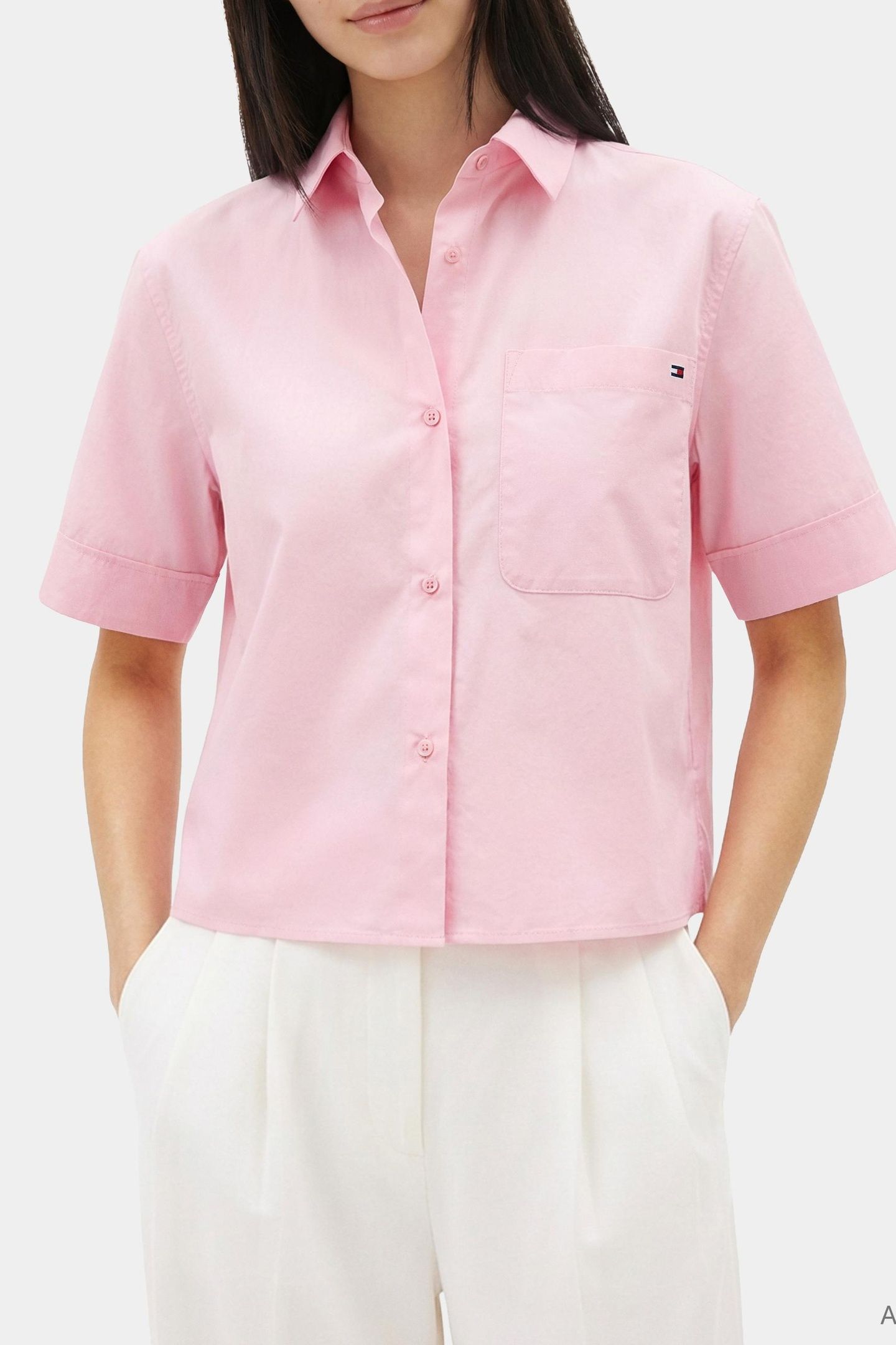 ESSENTIAL POPLIN SS SHIRTS BONITA PINK 2