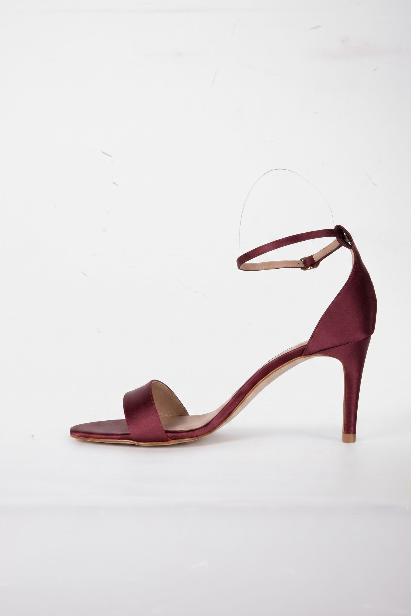 HELENA BOW ANKLE SANDAL BURGUNDY 3