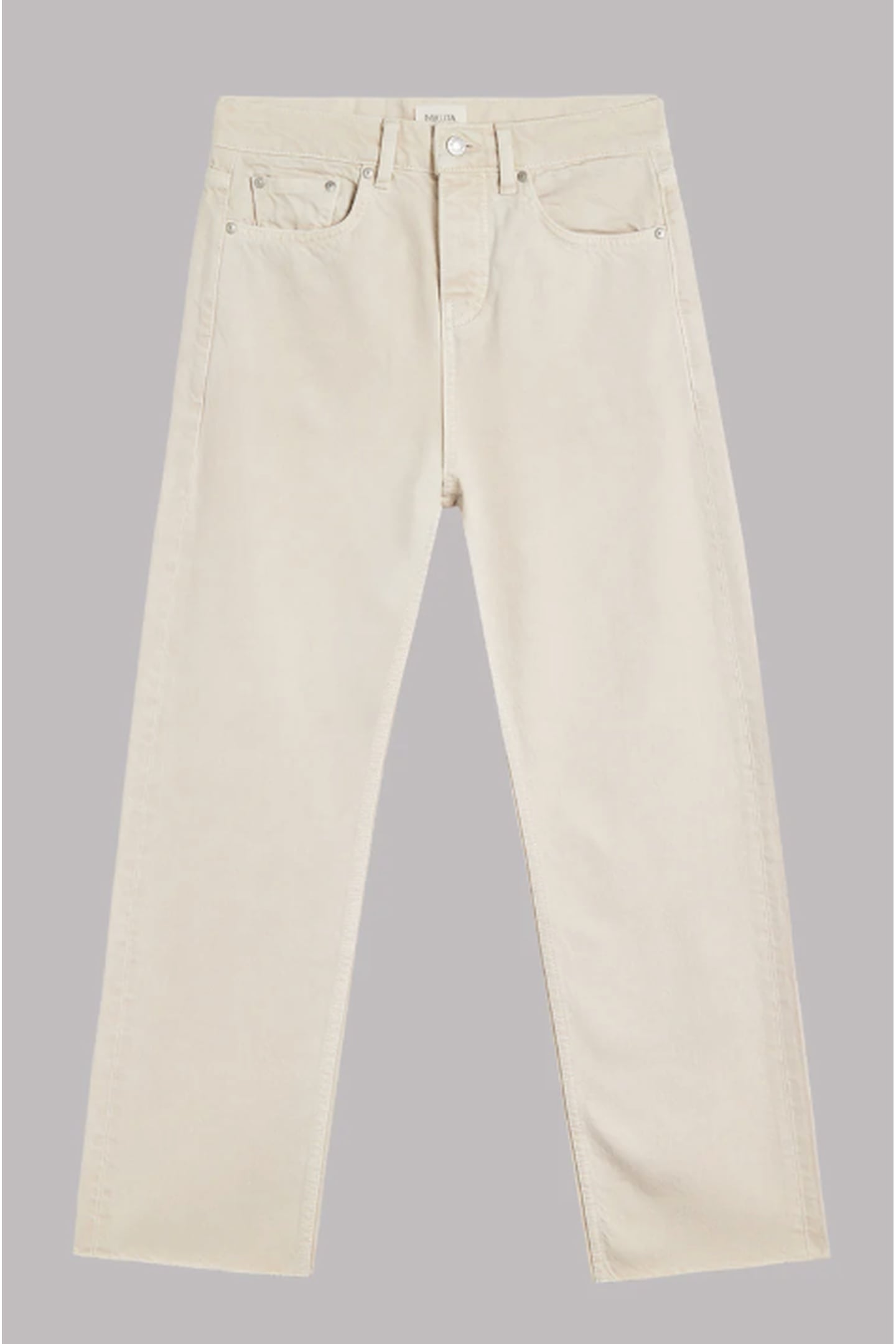 THE BEIGE CROPPED STRAIGHT JEANS 3