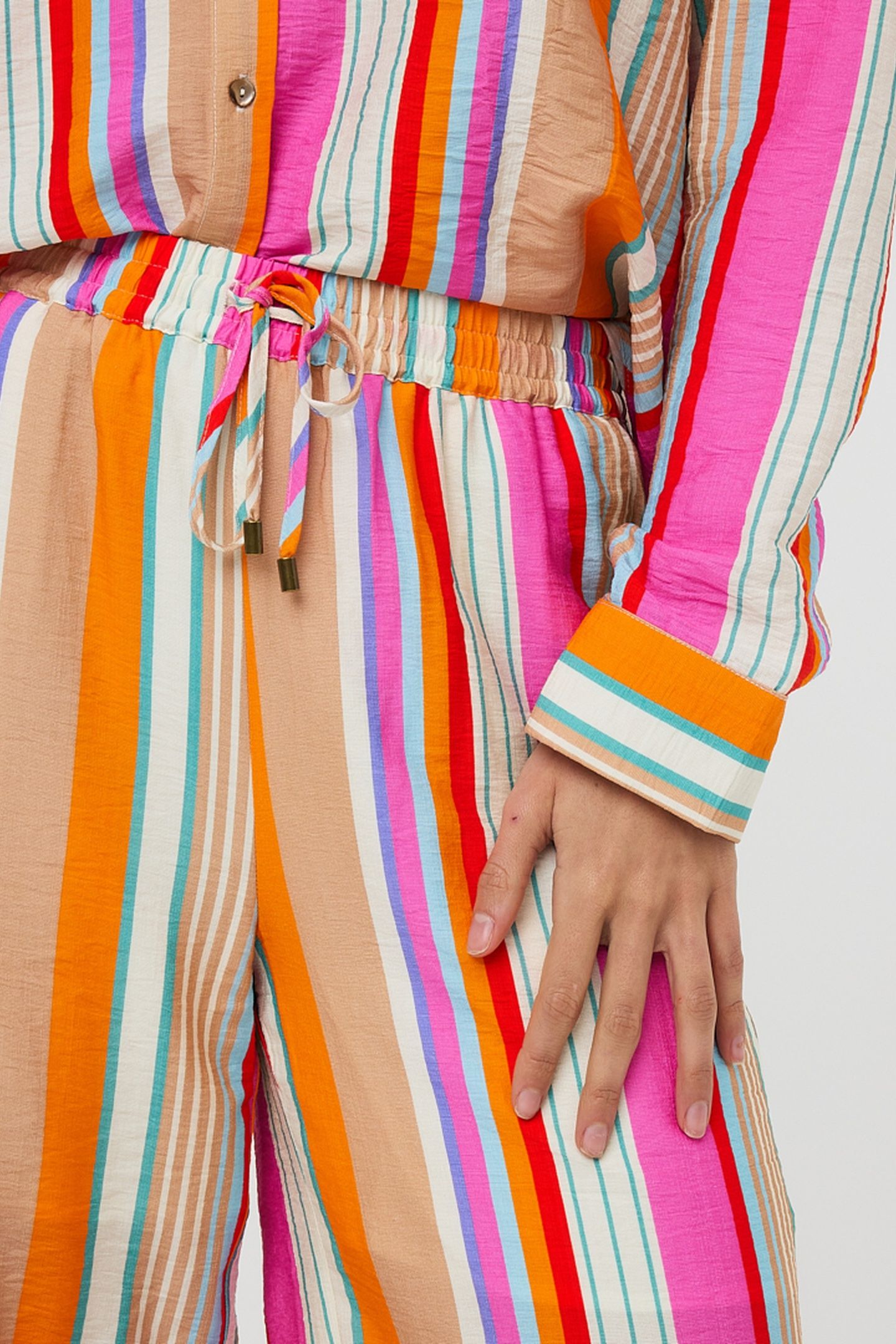 TROUSERS WIDE STRIPED PRINT 6