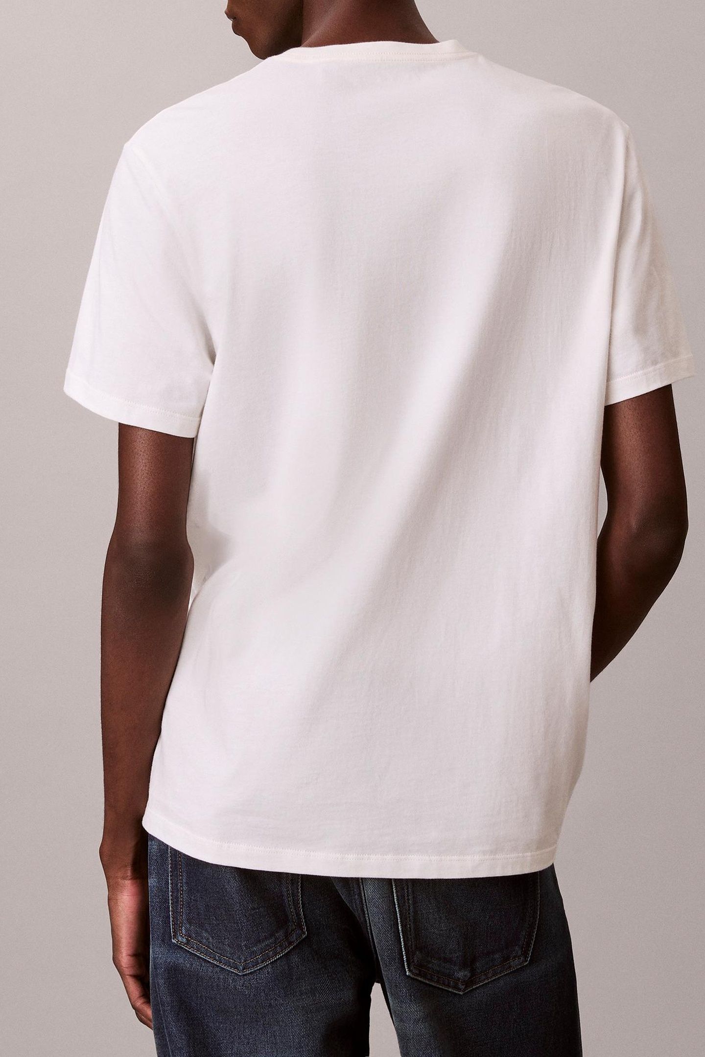 SS 30S SP CALVIN TEE WHITE GREIGE 3
