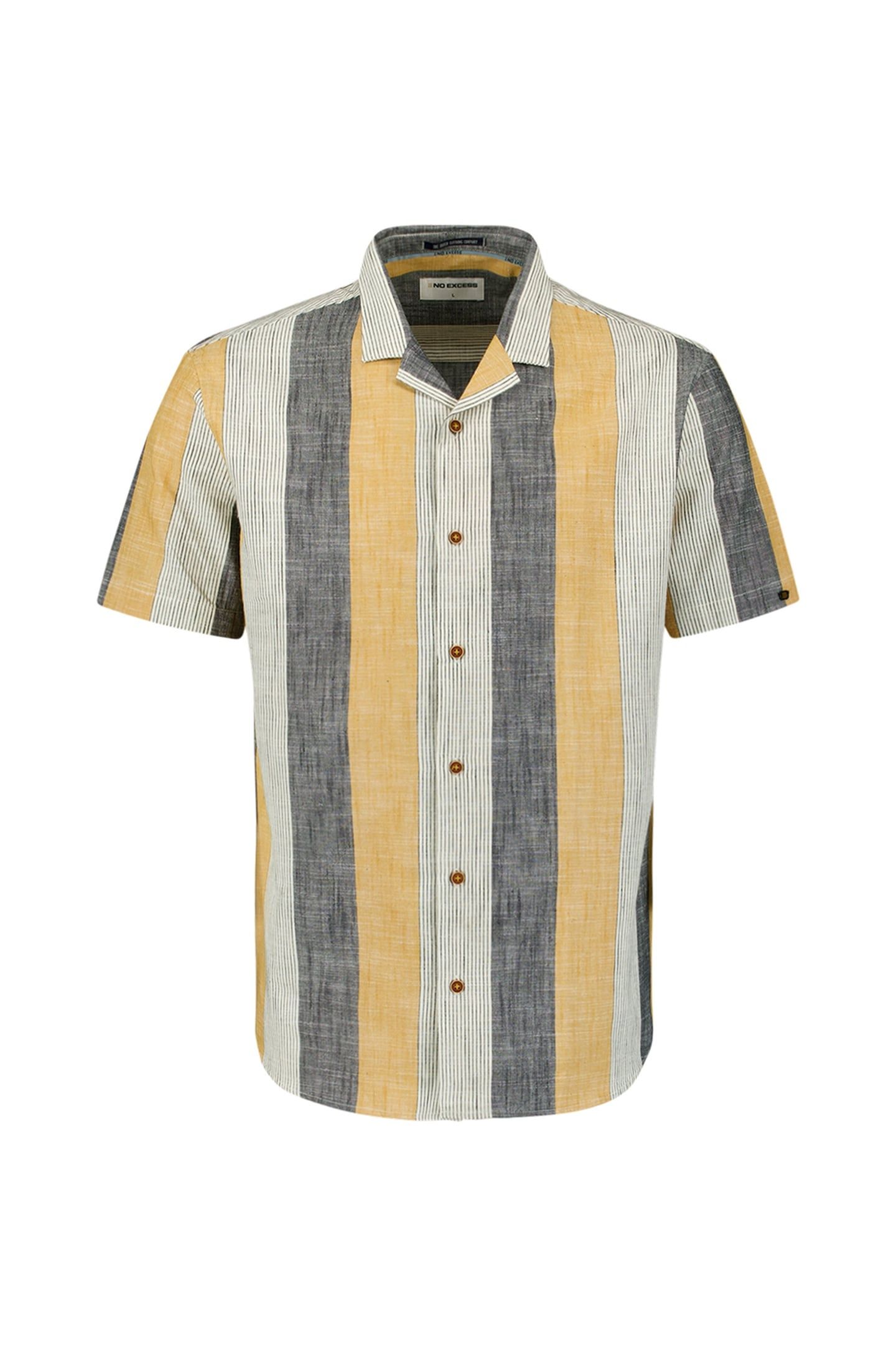 SHIRT SHORT SLEEVE REVERS COLLAR SLUB MULTI COLOURED VERTICA 4
