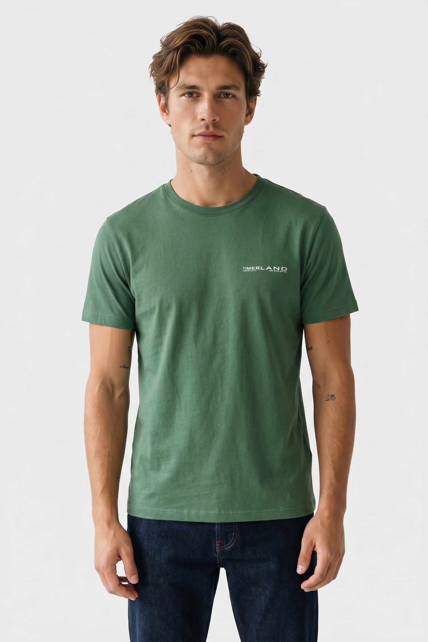 Y2K LOCK UP BACK LOGO SS TEE MEDIUM GREEN 1