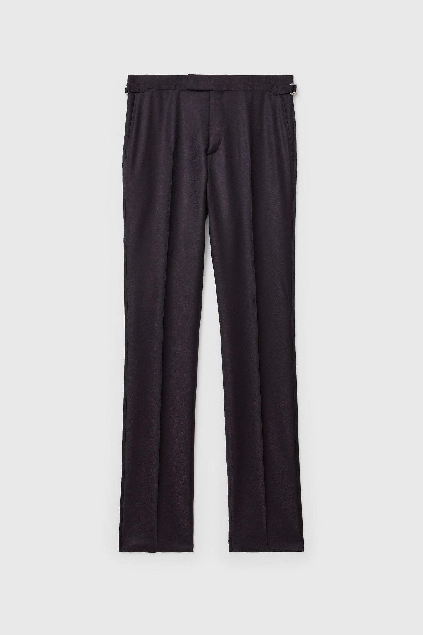 GLEN TUXEDO PANTS - TUXEDO PANTS WITH ST PLUM 2