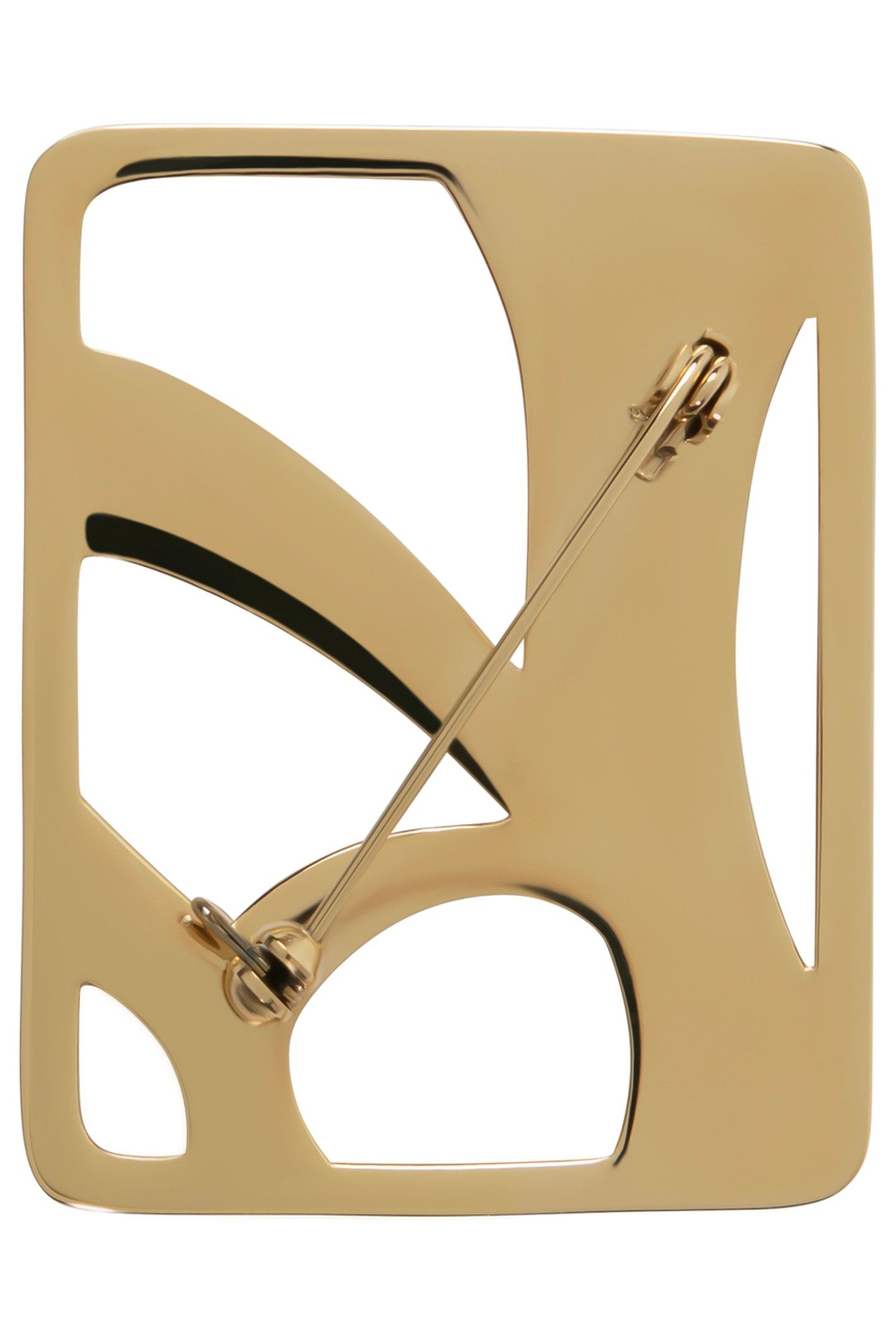 MONOGRAM BROOCH GOLD 2