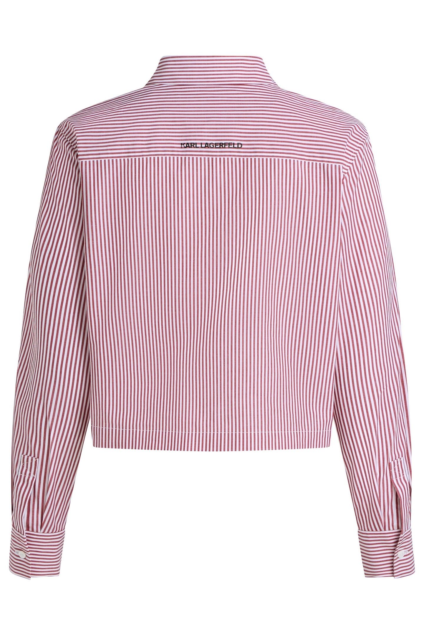 IKON CHOUPETTE CROPPED SHIRT SCARLET SAGE-WHITE STRIPES 5