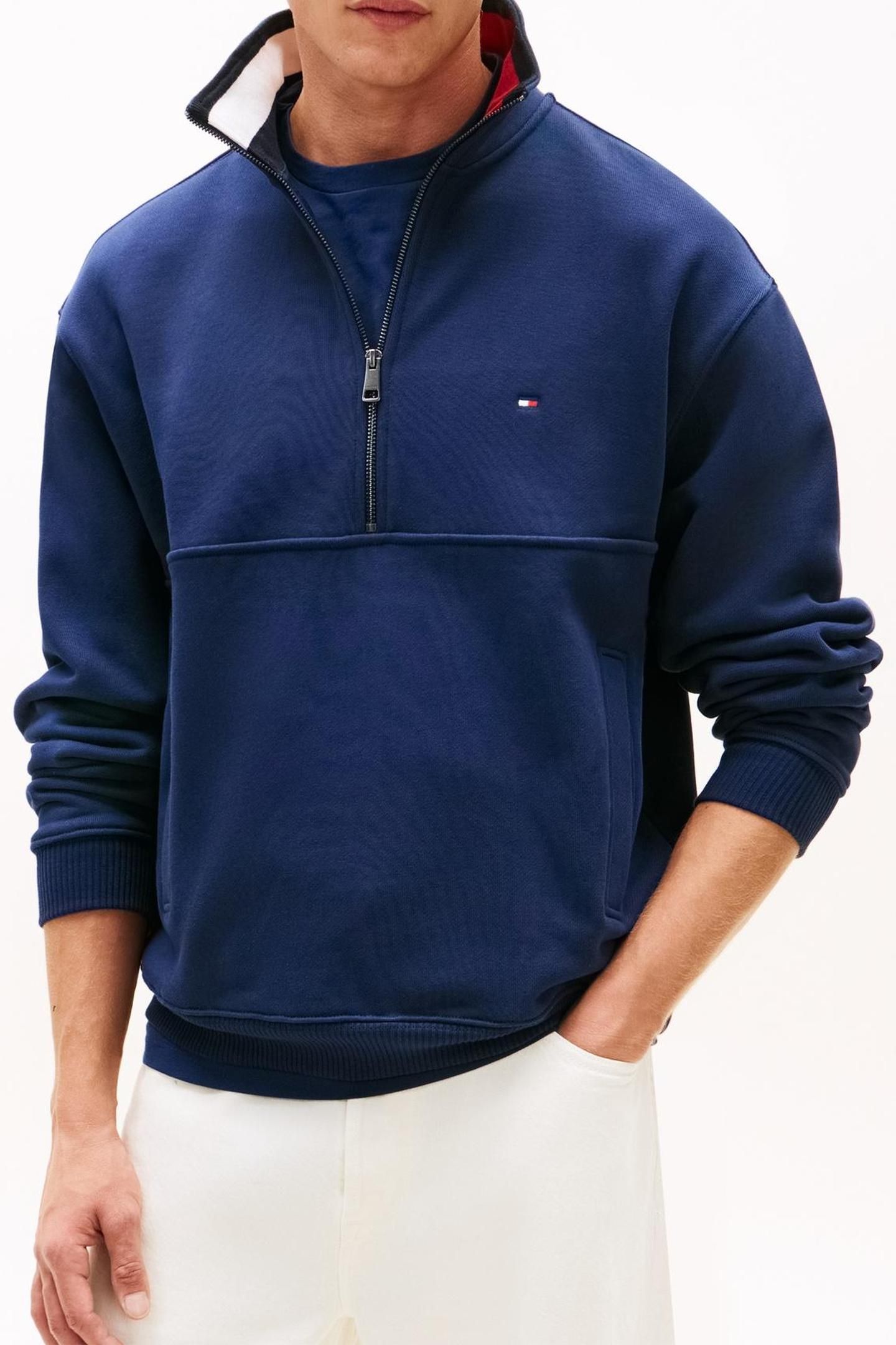 FLAG 1/4 ZIP CARBON NAVY 2