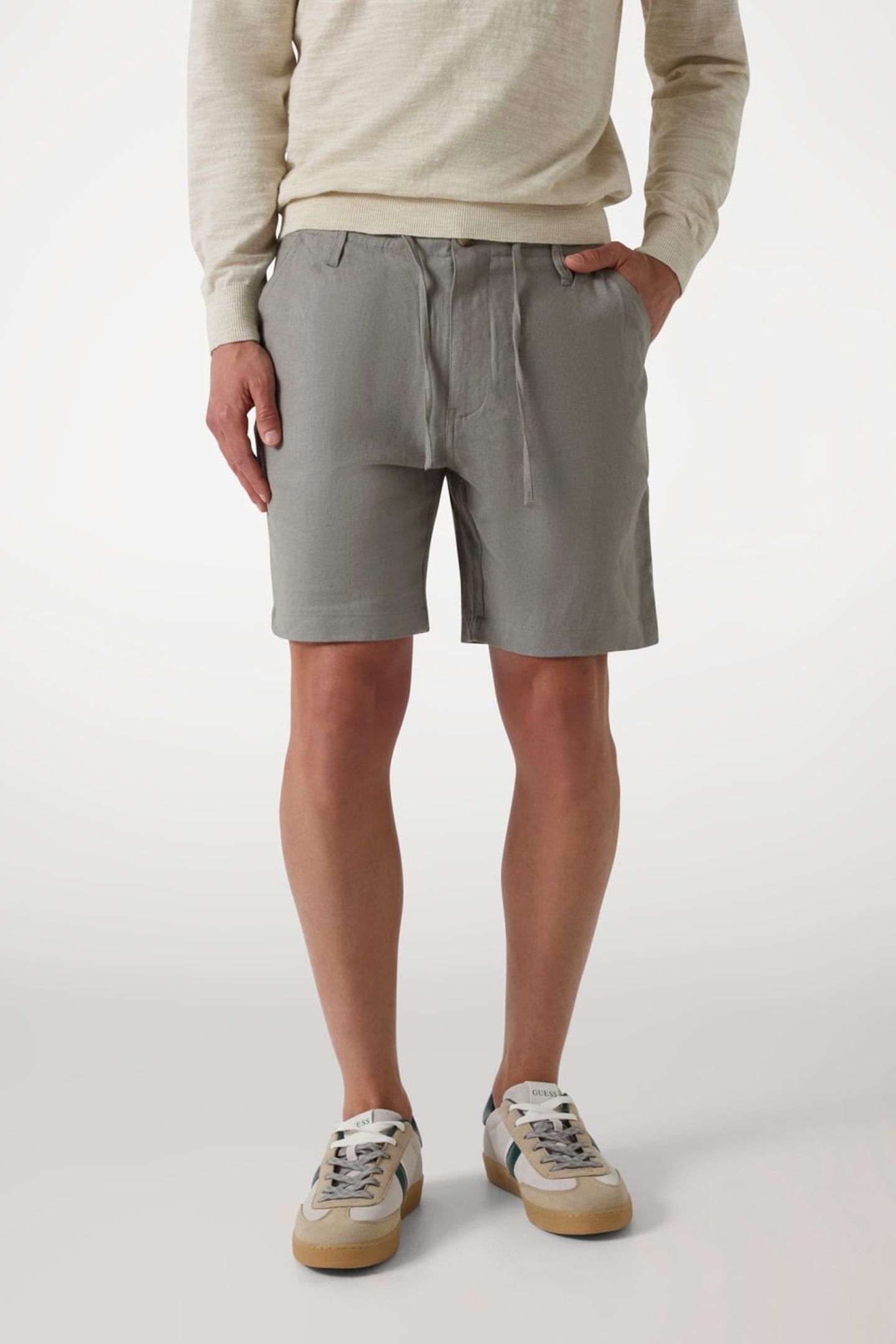 GUESS ECO FLETCHER LINEN DRAW SAGE PLANT MULTI 2