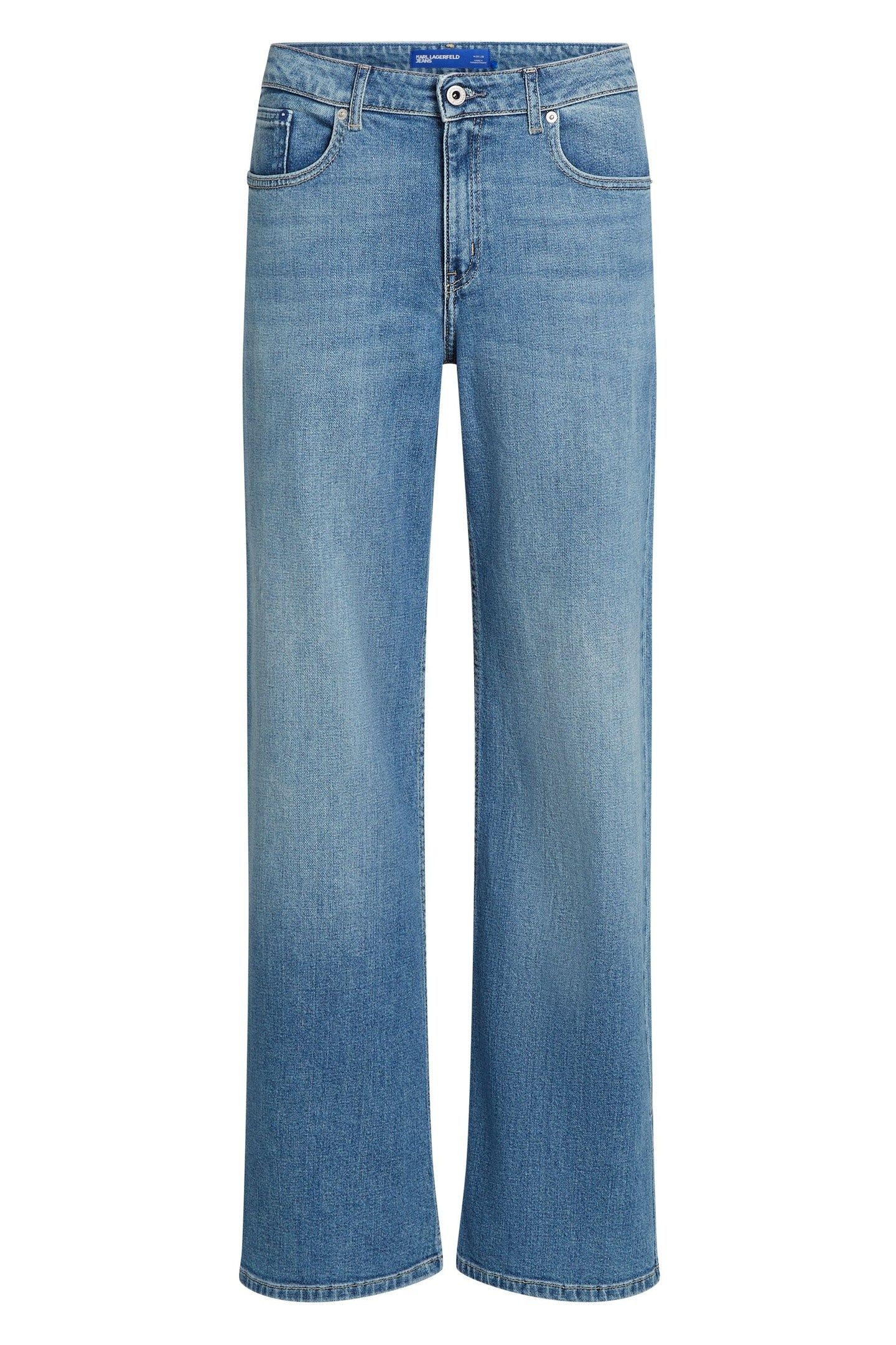 RELAXED DENIM W/ SLIT WASHED MID BLUE 3