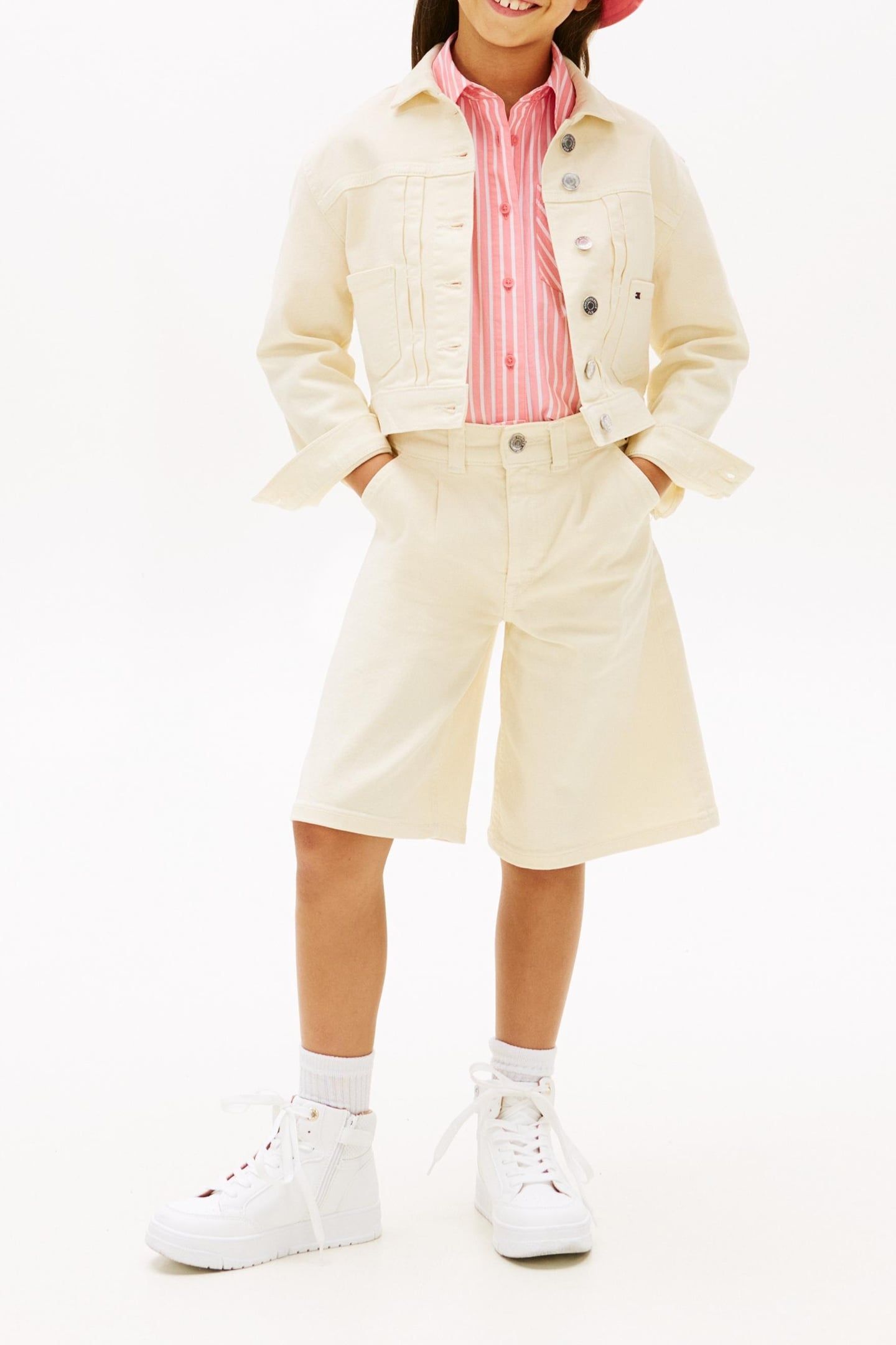 GIRLS MABEL SHORTS ECRU 1