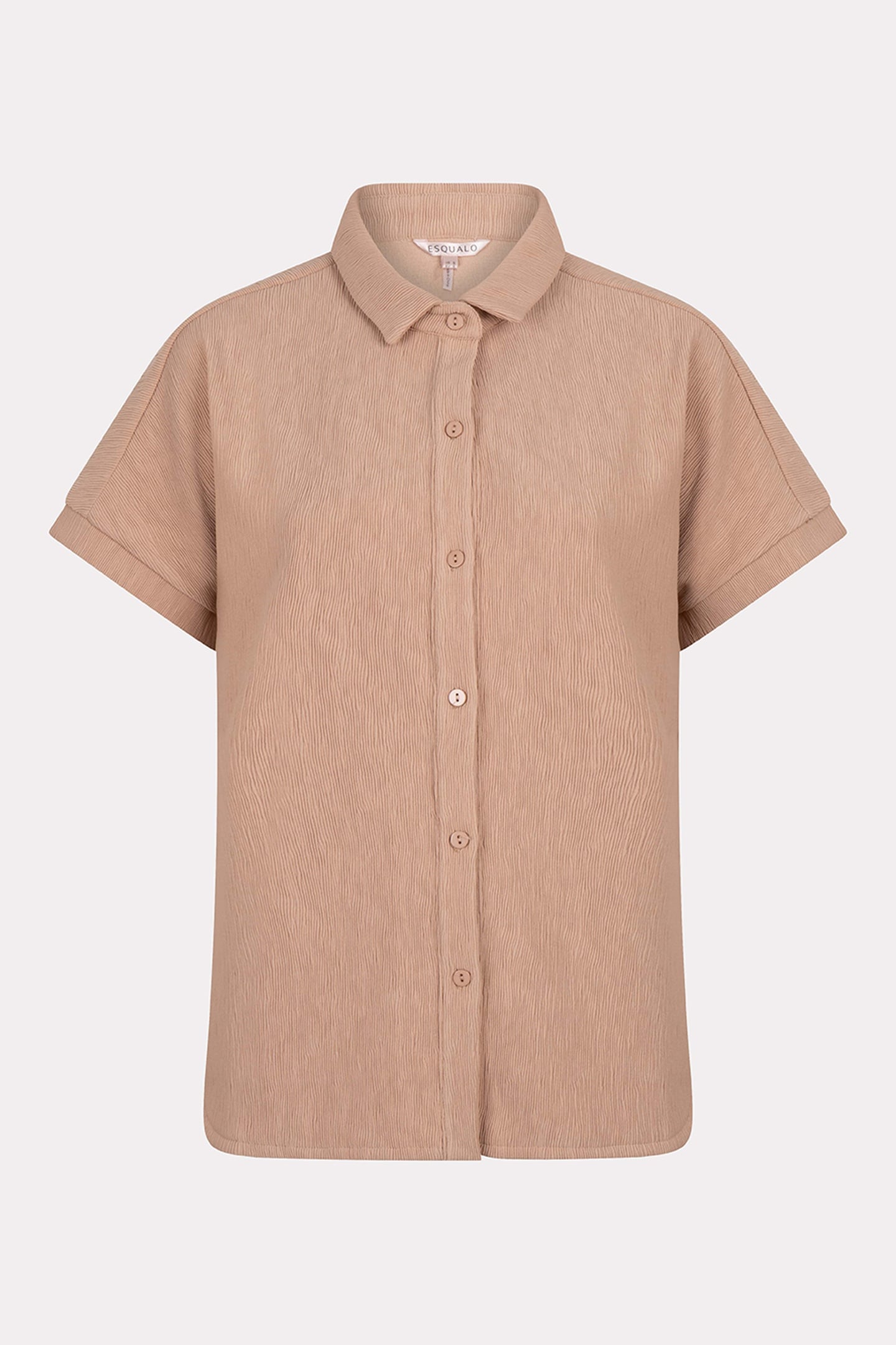 BLOUSE FANCY CRINKLE DARK SAND 5