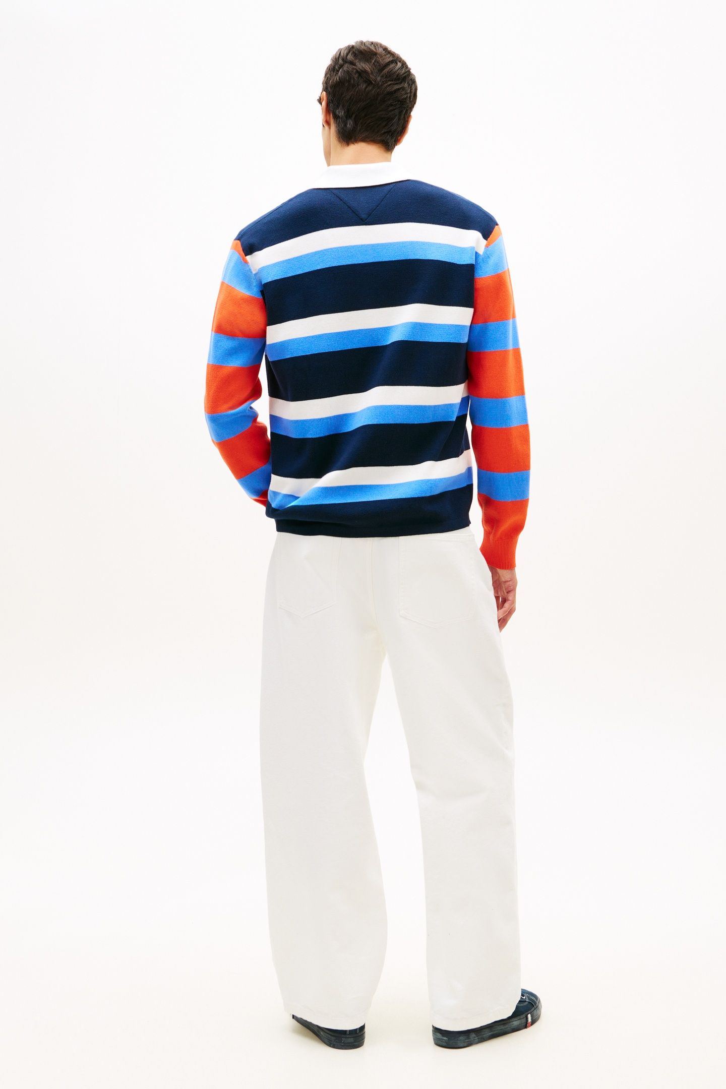 TJM REGULAR WOVEN RUGBY SWEATER BLUE TWILIGHT 3