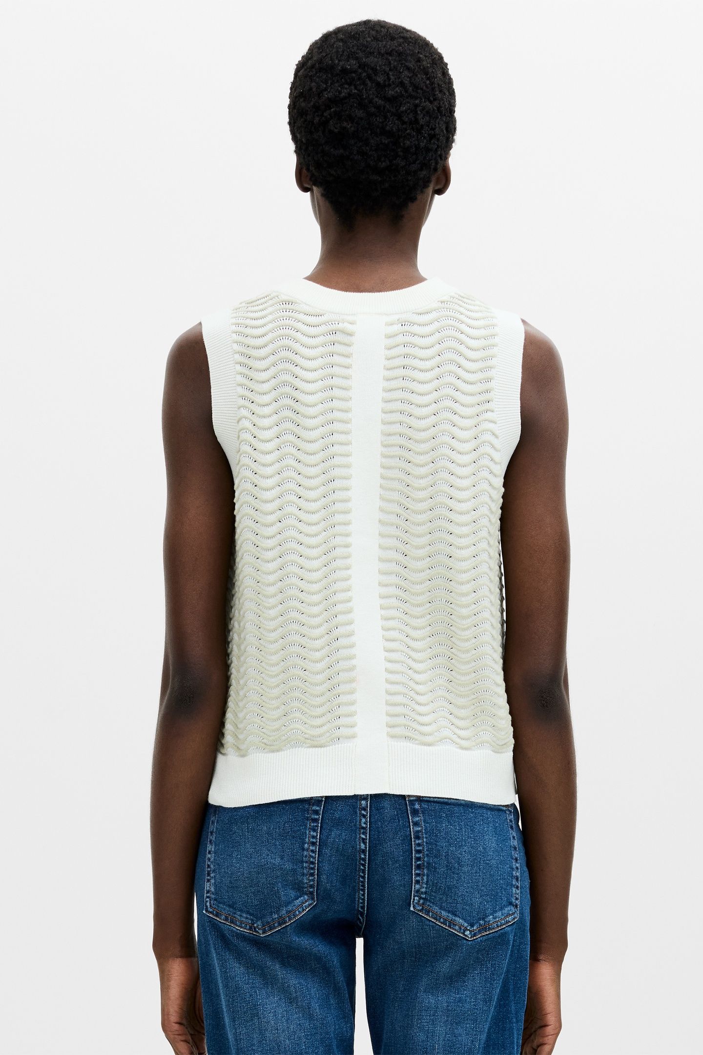 LONDON SLVLSS JUMPER CREAM/PISTACHIO 2