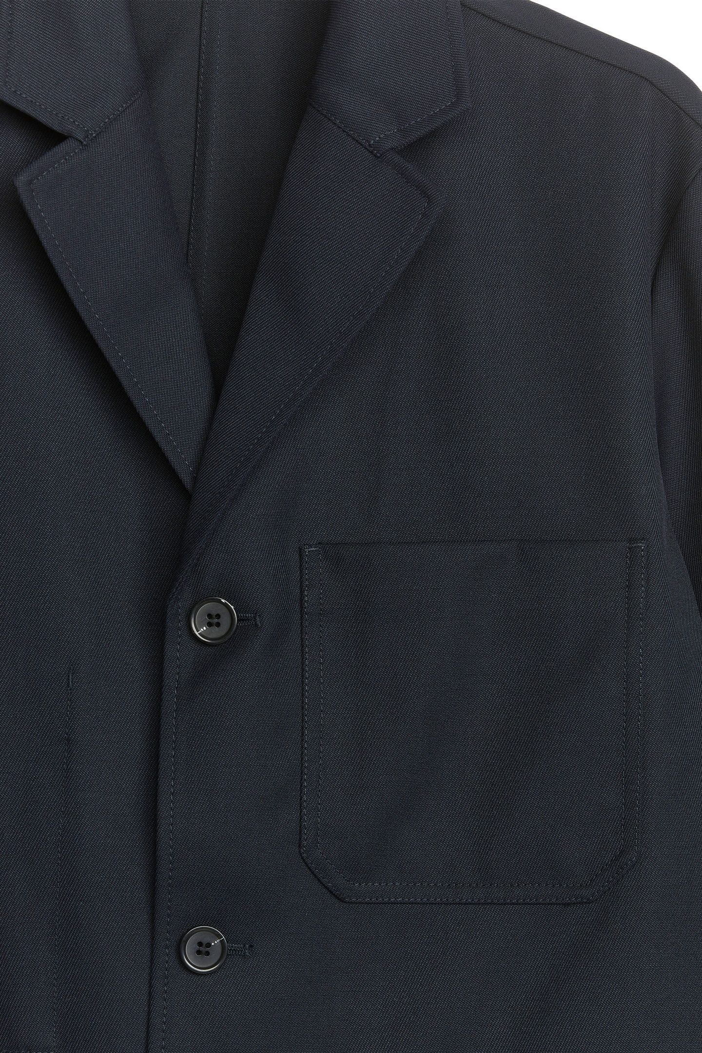 DOVAS WOOL TWILL JACKET BLACK 4
