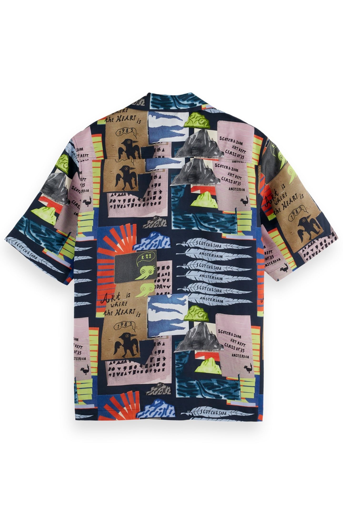 RELAXED-FIT TENCEL ALL-OVER PRINTED SHORT-SLEEVED SHIRT ART 2
