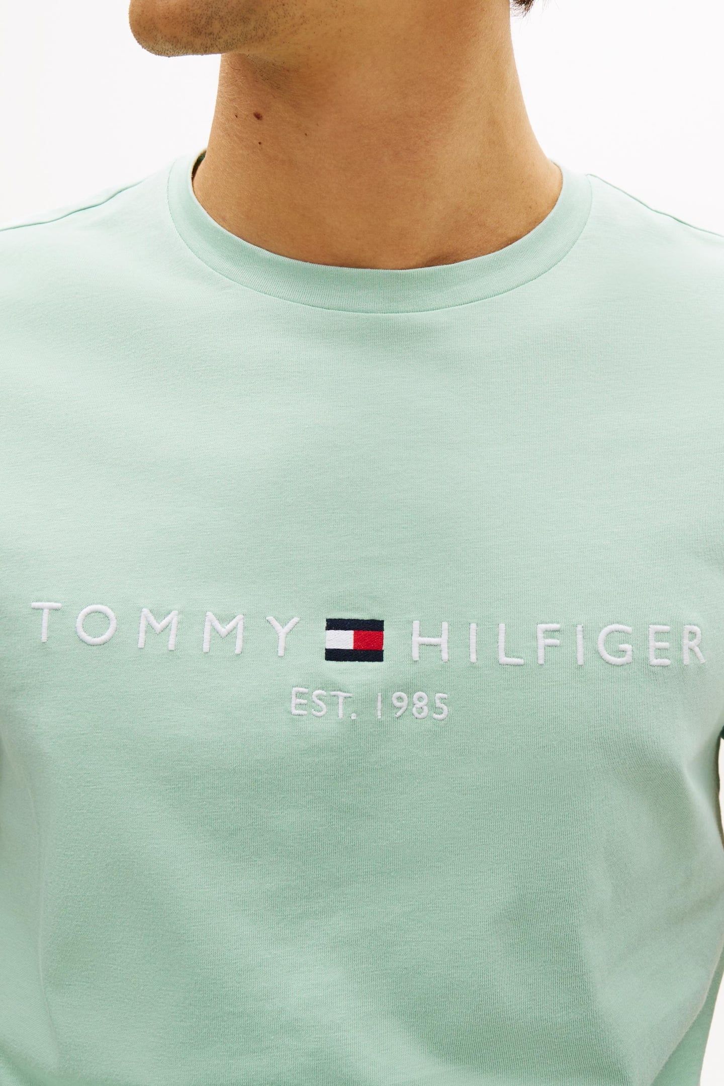 TOMMY LOGO TEE CRUSHED MINT 5