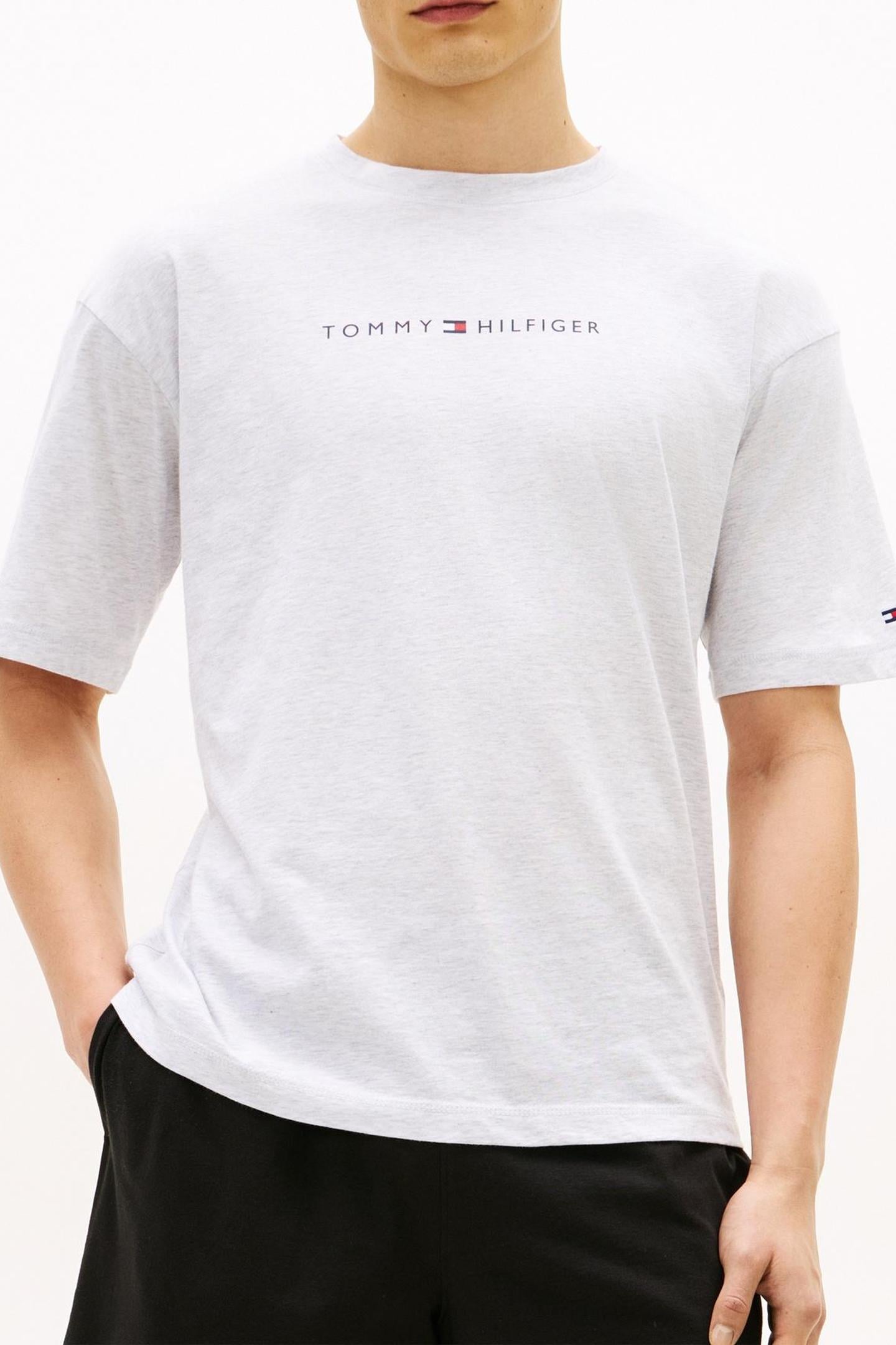 SS LOGO TEE ICE GREY HEATHER 2