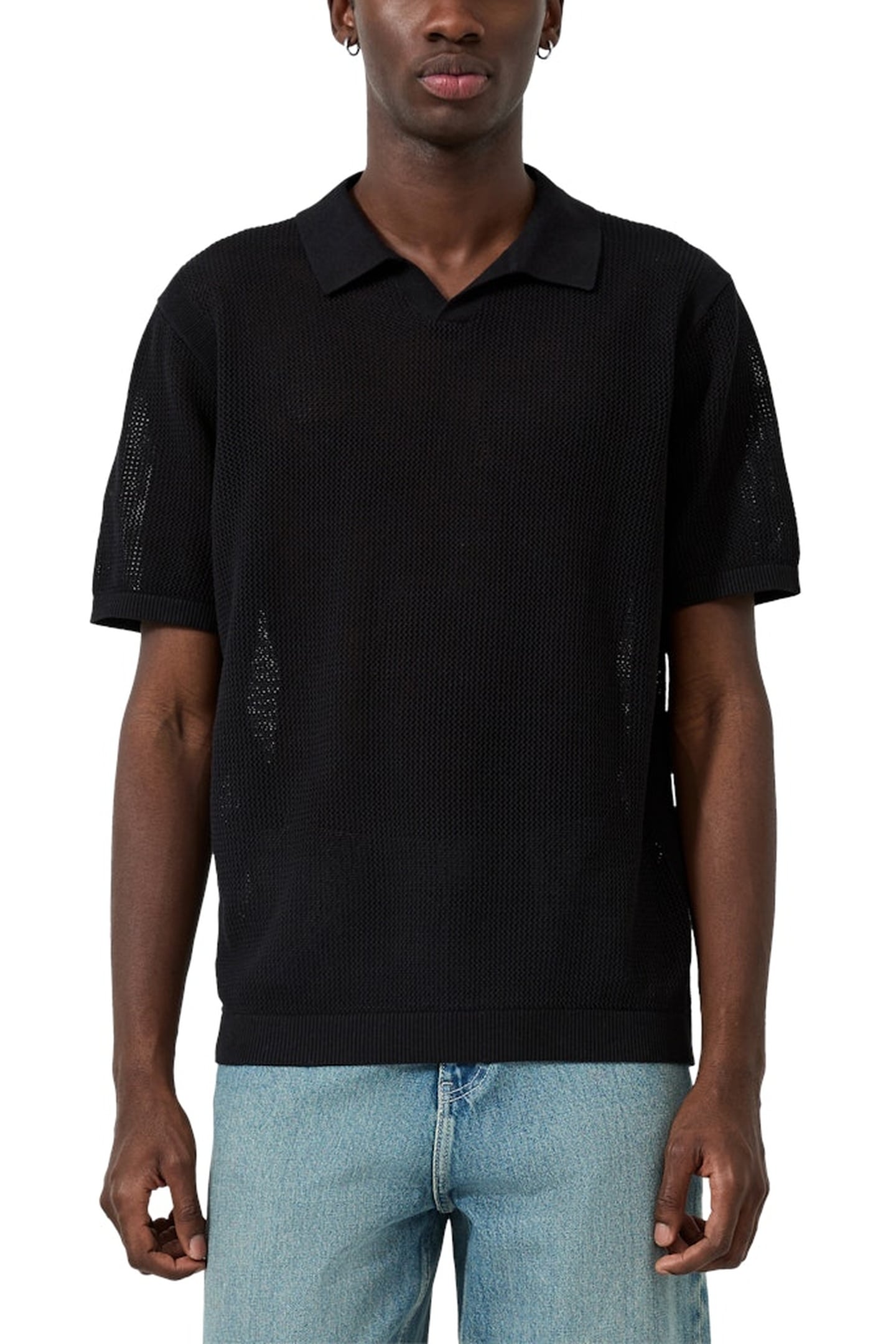 S.OLIVER-QS POLOSHIRTS BLACK 1